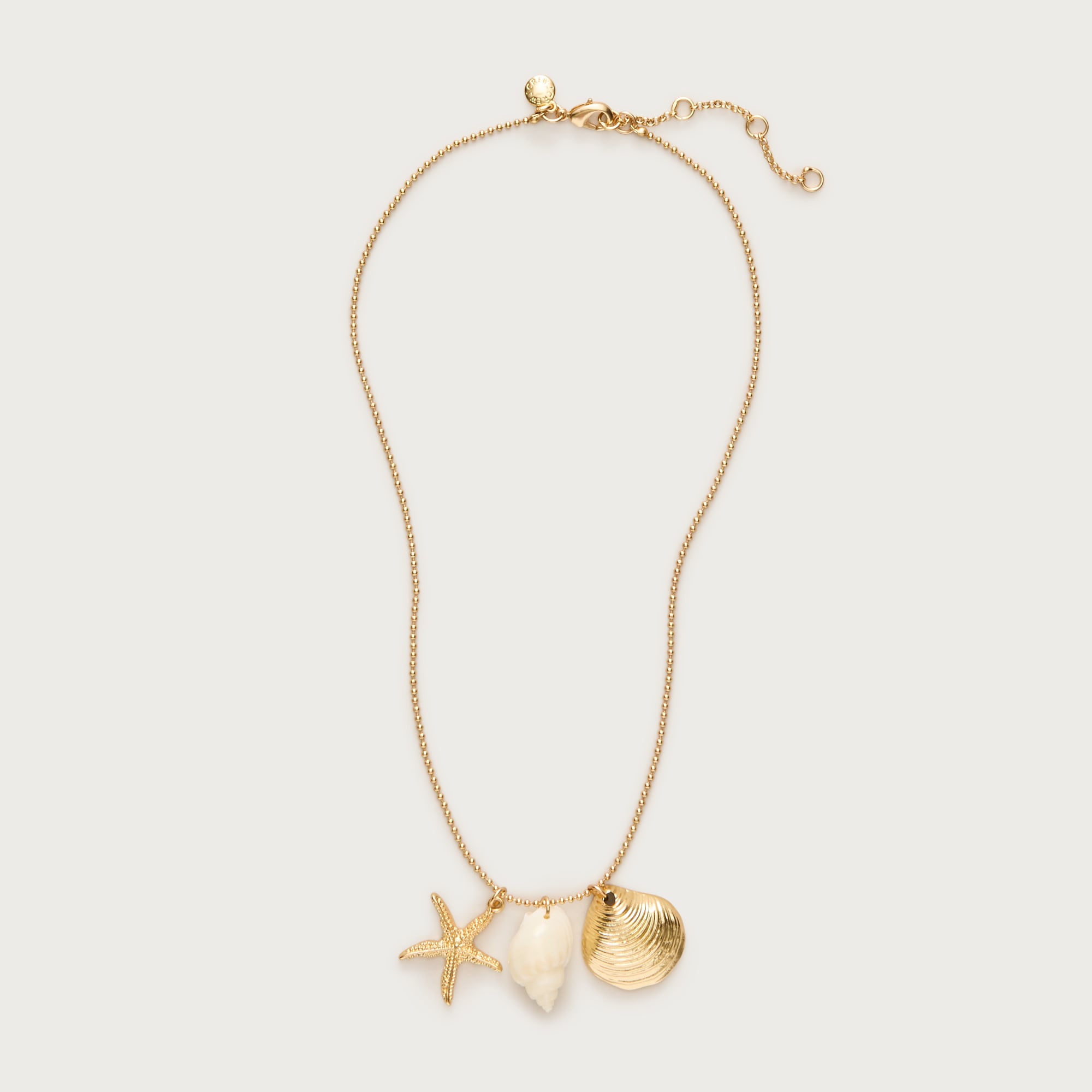 Shell charm necklace