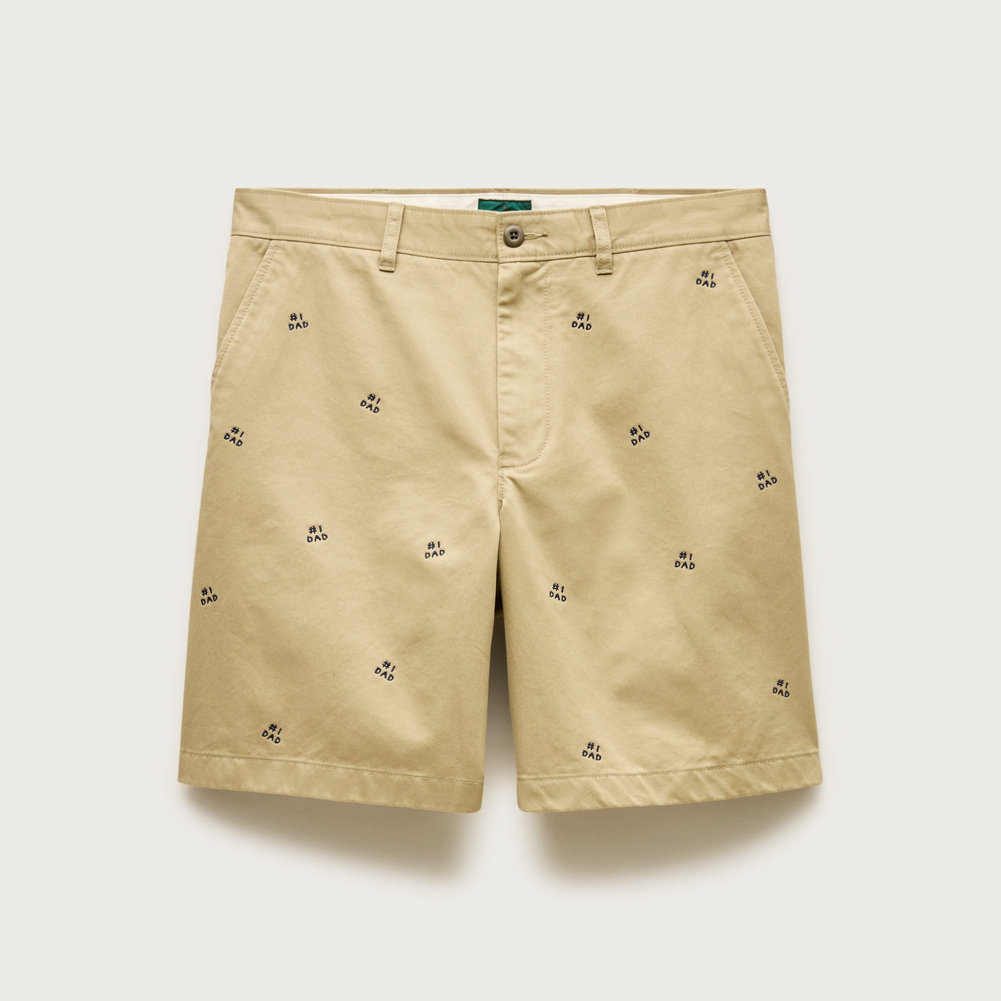 8" Classic chino short with #1 Dad embroidery from J.Crew - $169