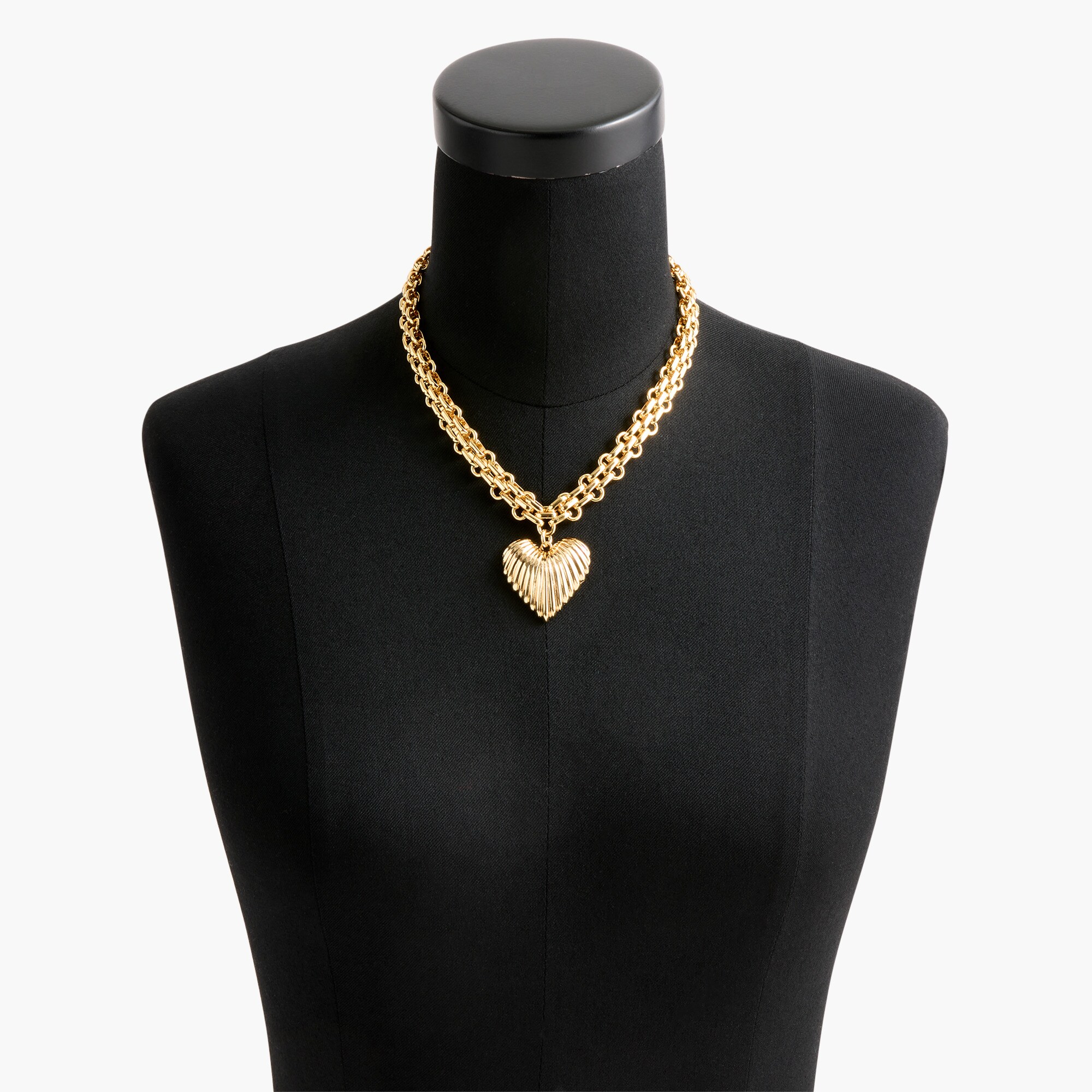 Heart pendant chain necklace