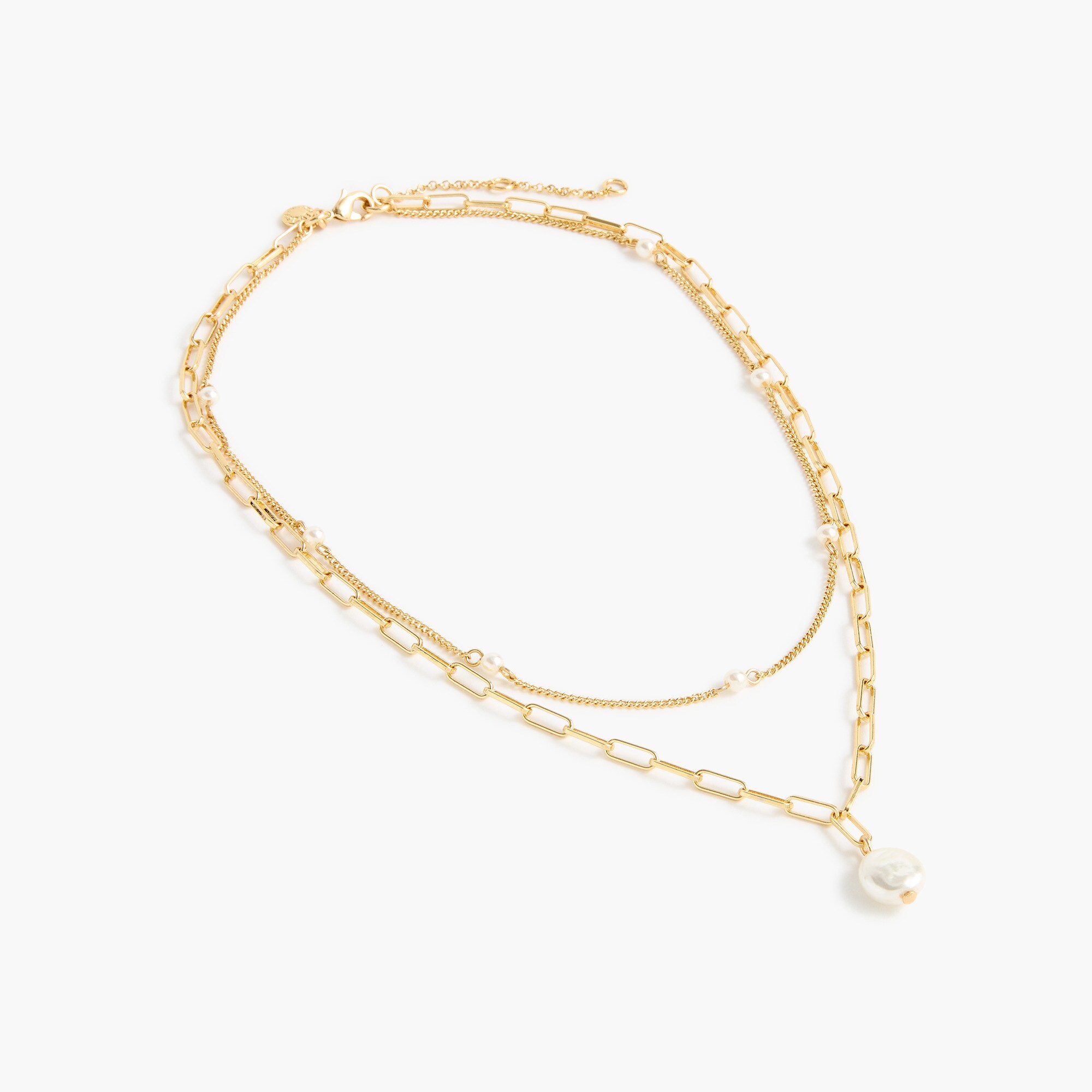 Layered Pearl Pendant Necklace For Women | Factory