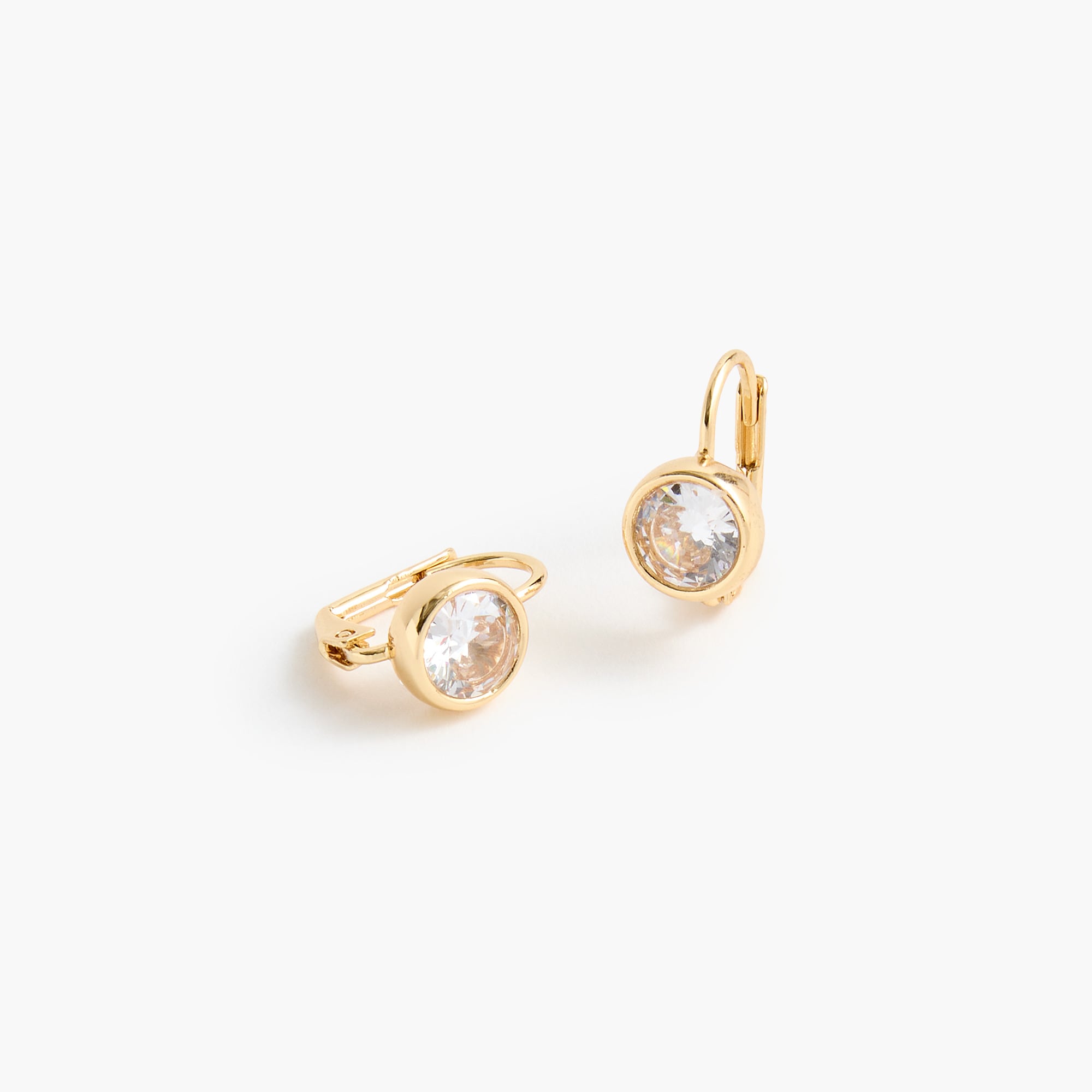 Crystal latch-back earrings