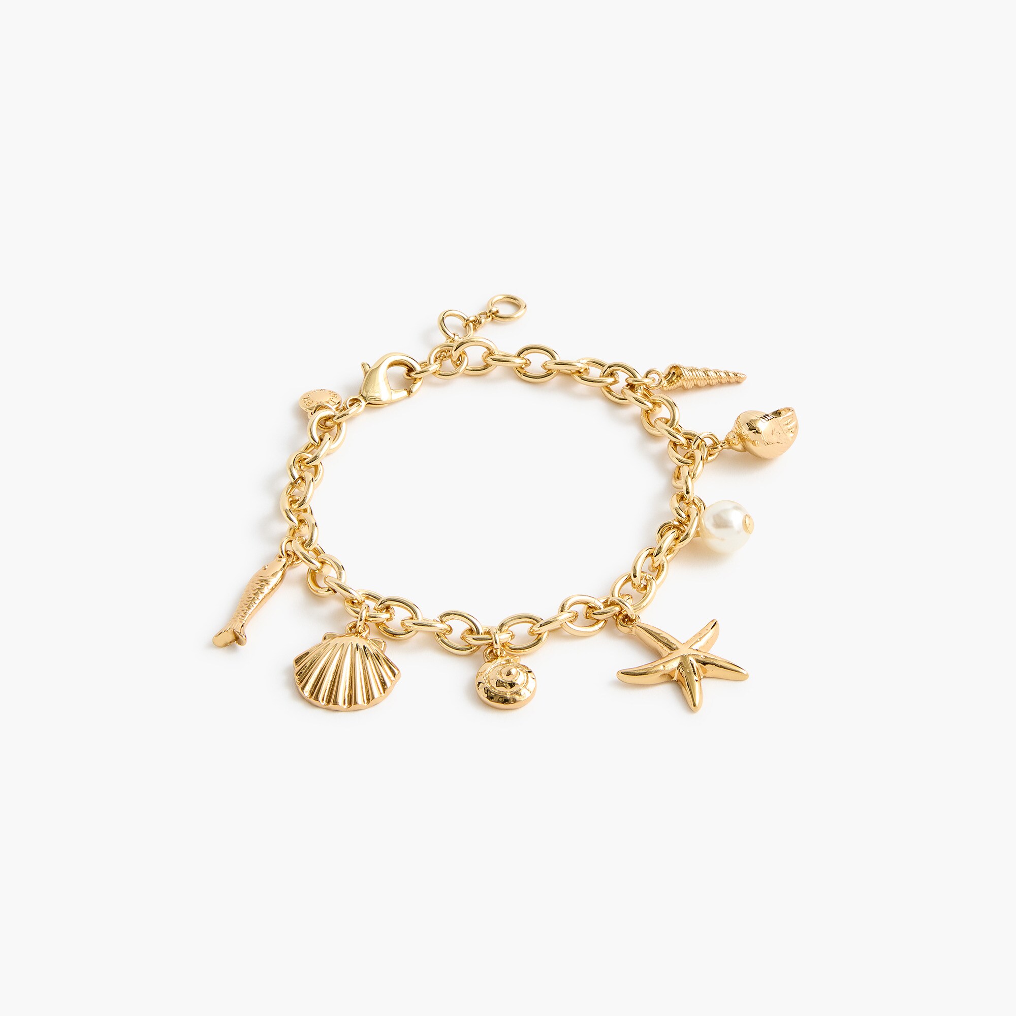 seashell charm bracelet for women