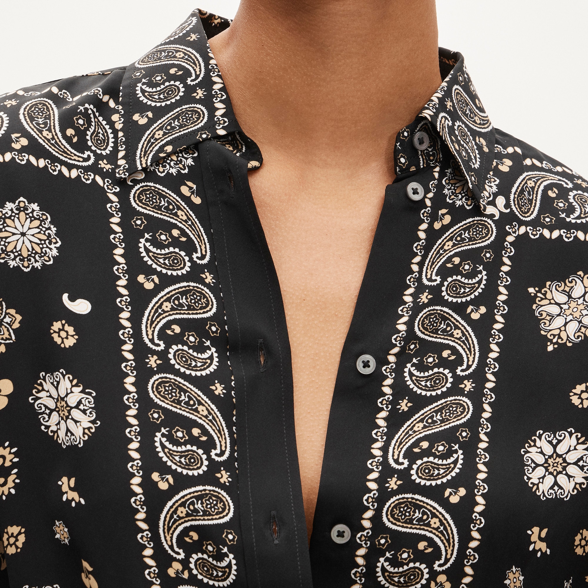 Jules Classic-fit Shirt In Bandana-print Viscose Twill For Women