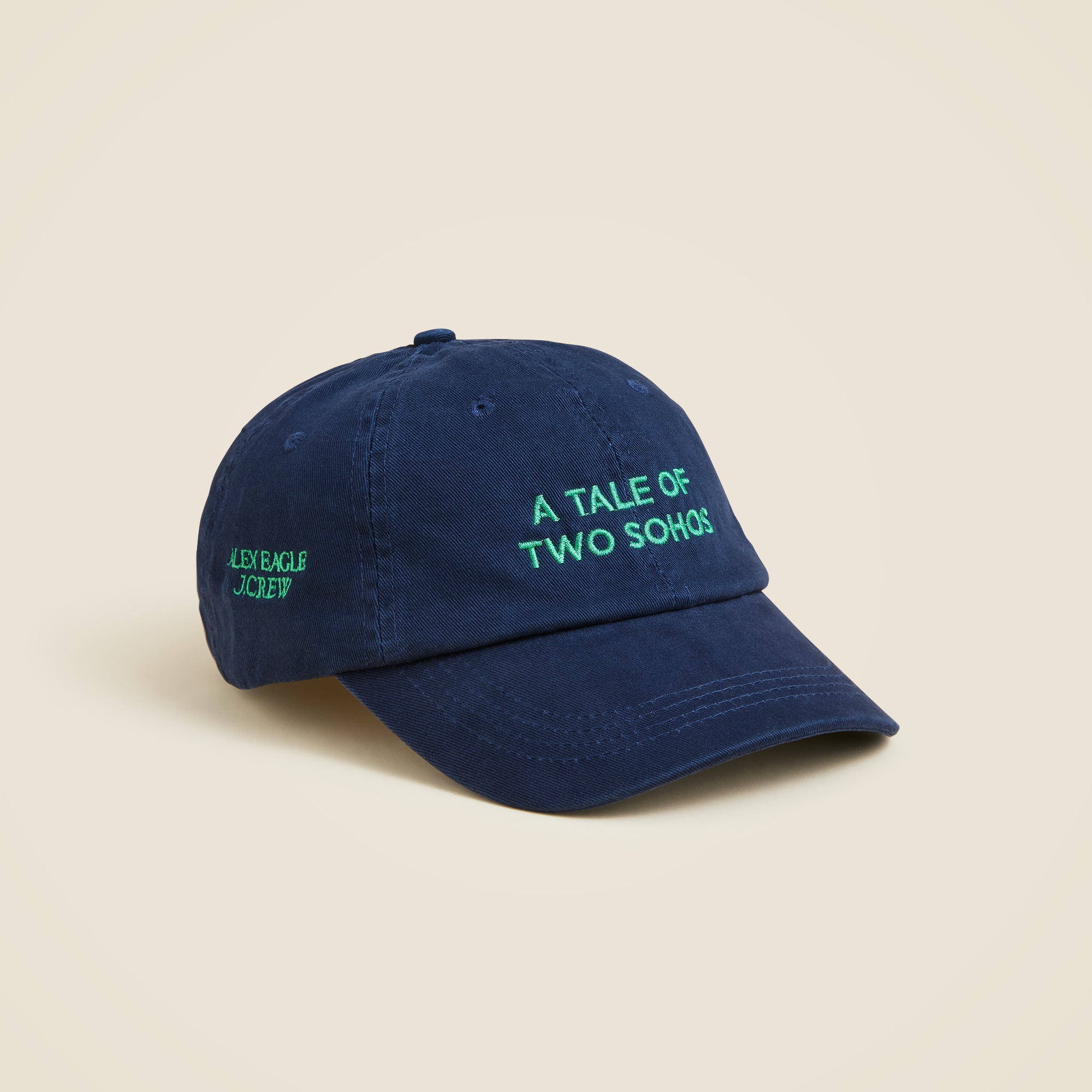 womens Alex Eagle X J.Crew embroidered baseball cap