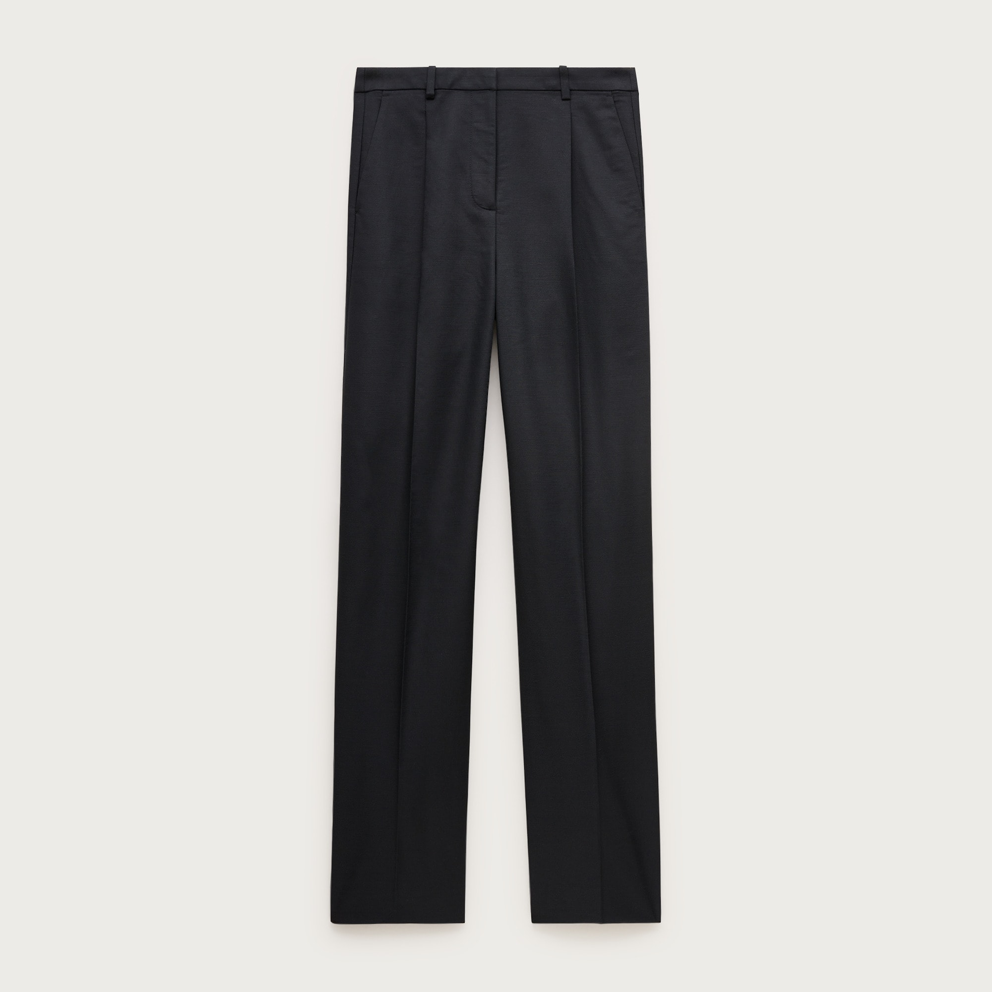 Petite Essential wide-leg pant in Gramercy linen blend