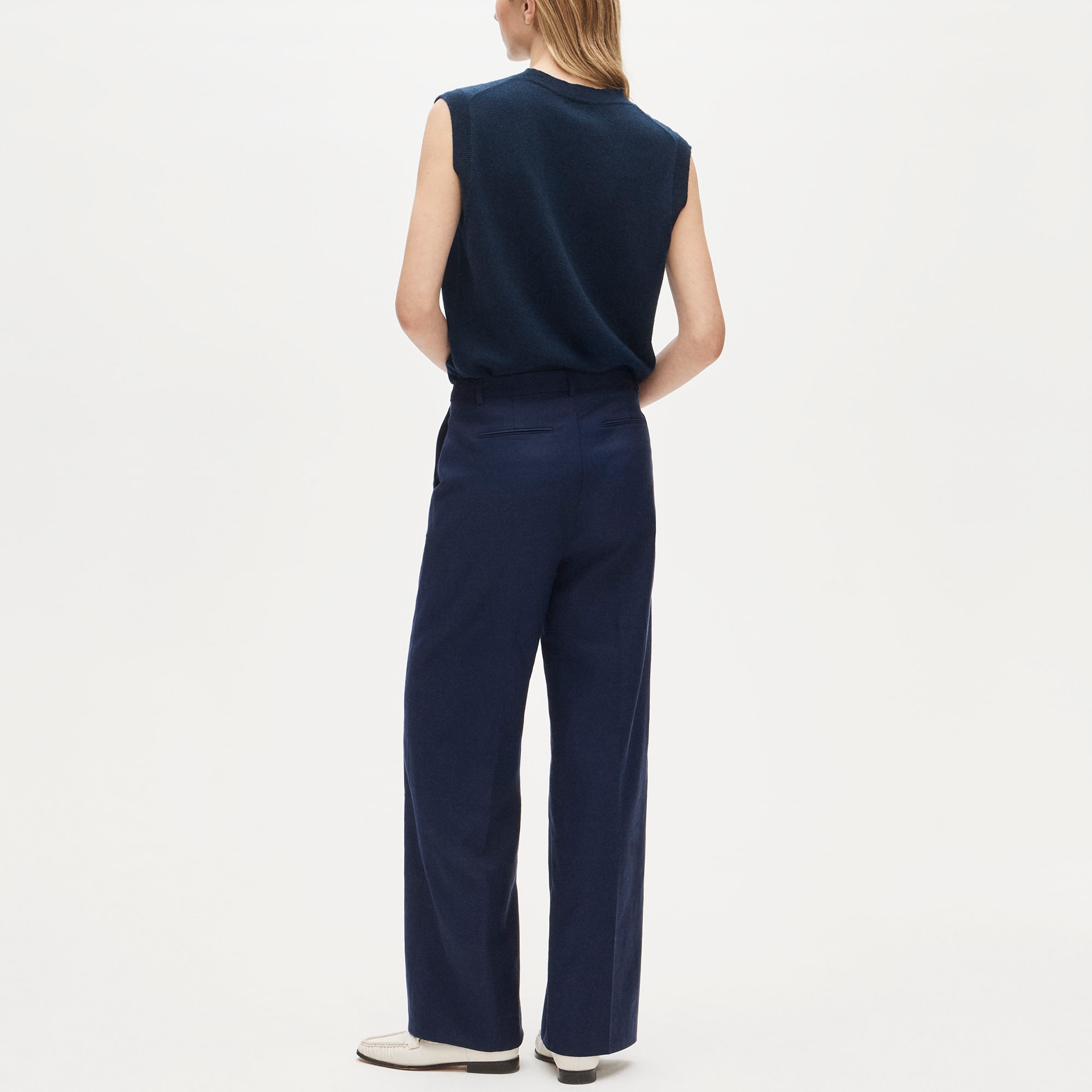 Essential Wide-leg Pant In Gramercy Linen Blend For Women | J.Crew