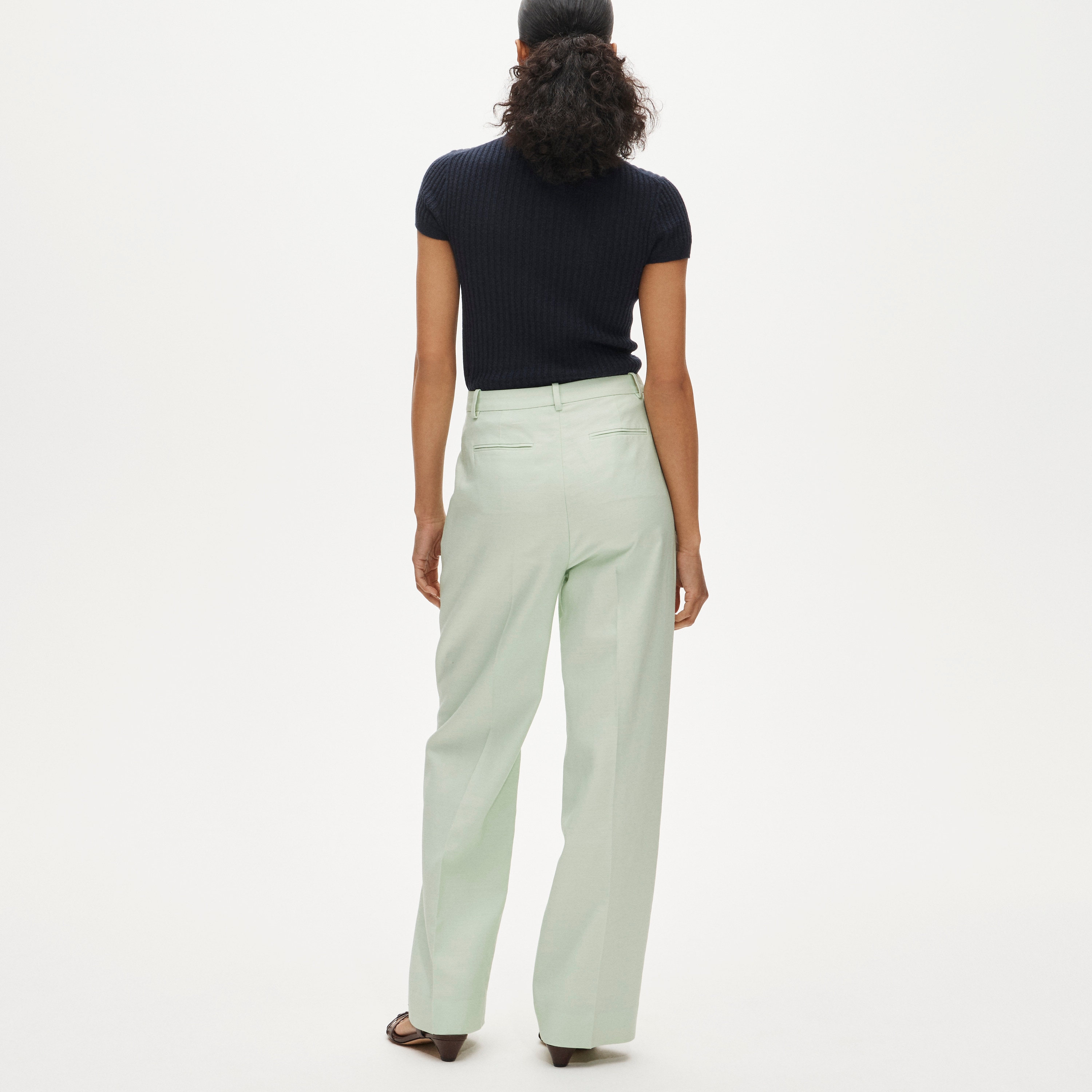 Essential wide-leg pant in Gramercy linen blend