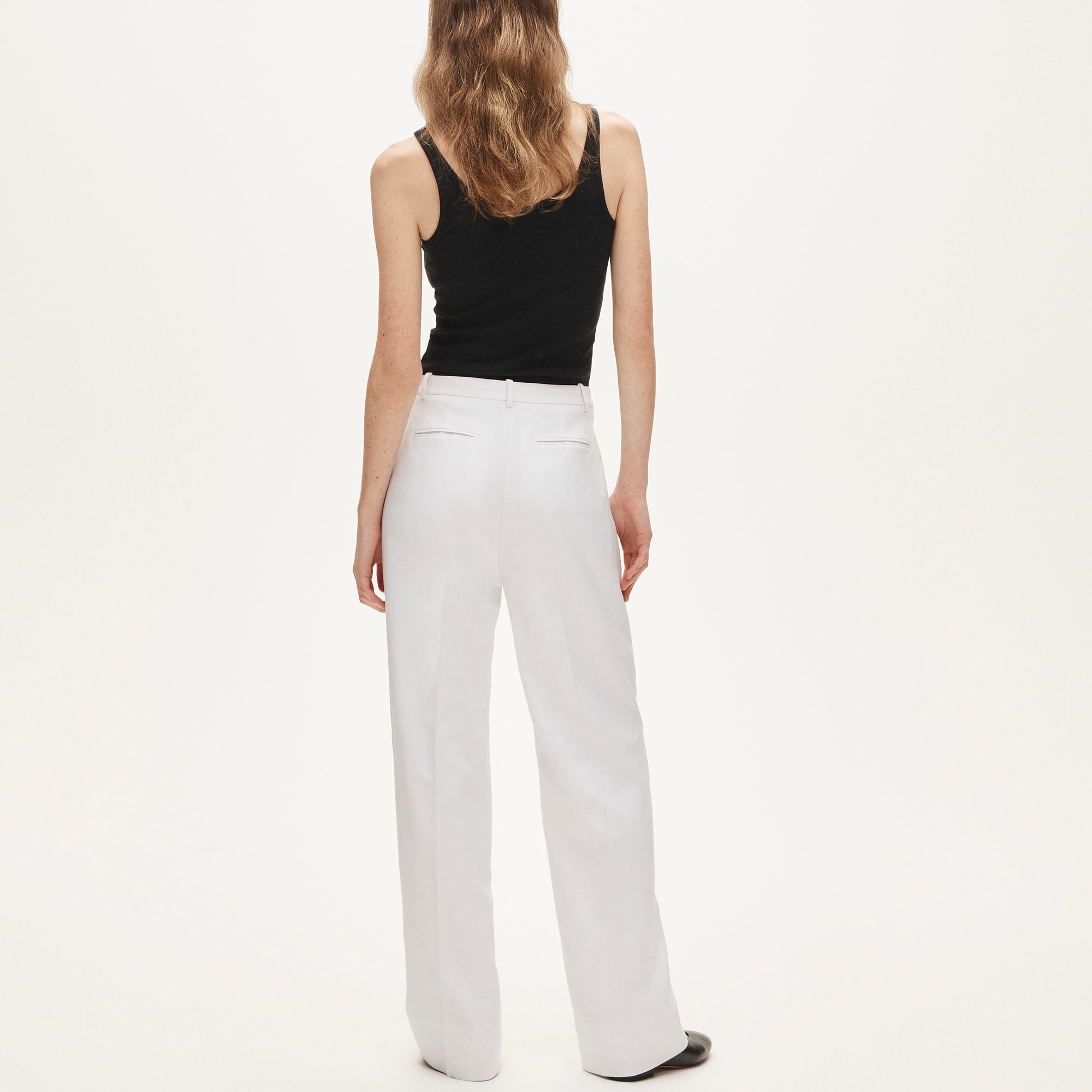 Essential wide-leg pant in Gramercy linen blend