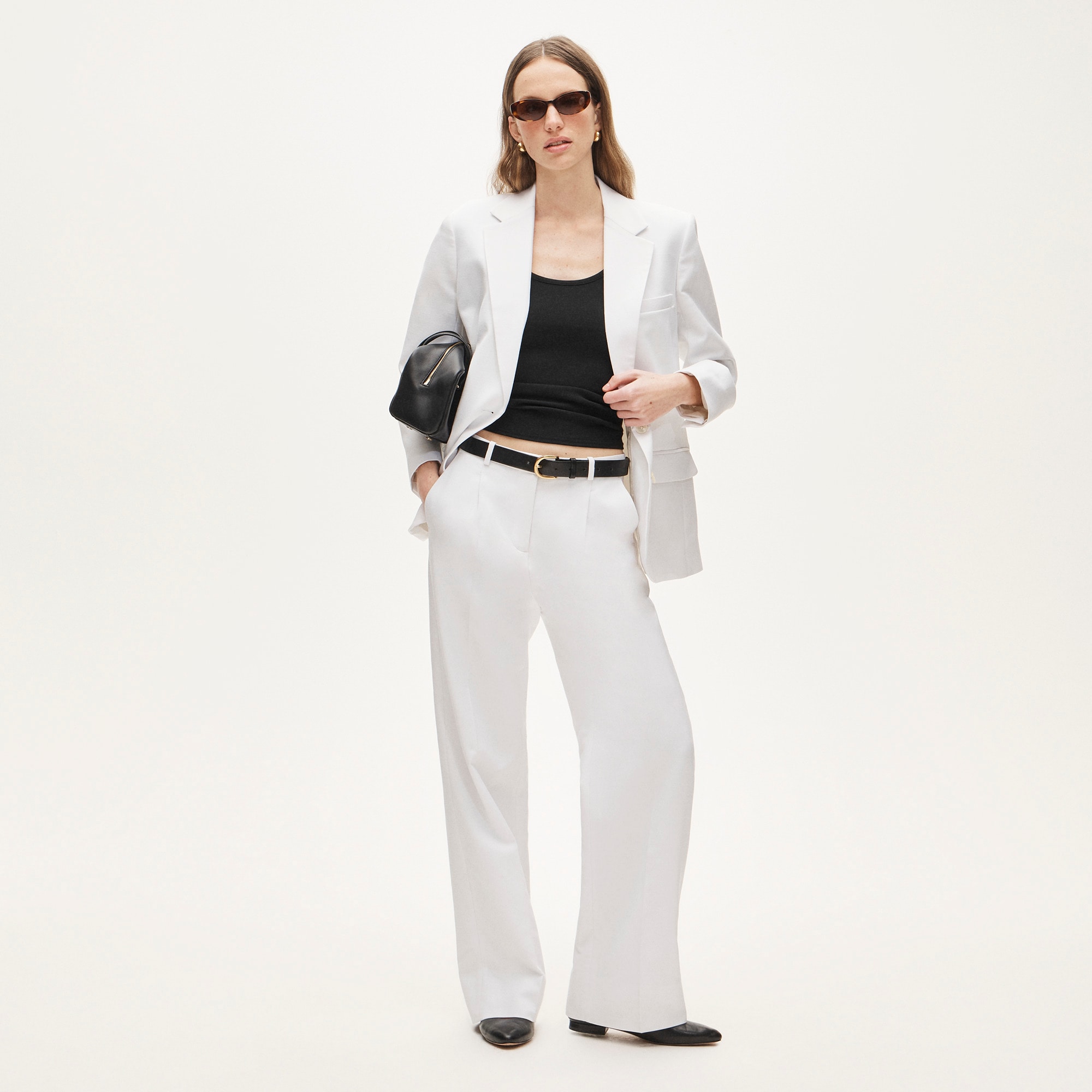 Essential wide-leg pant in Gramercy linen blend