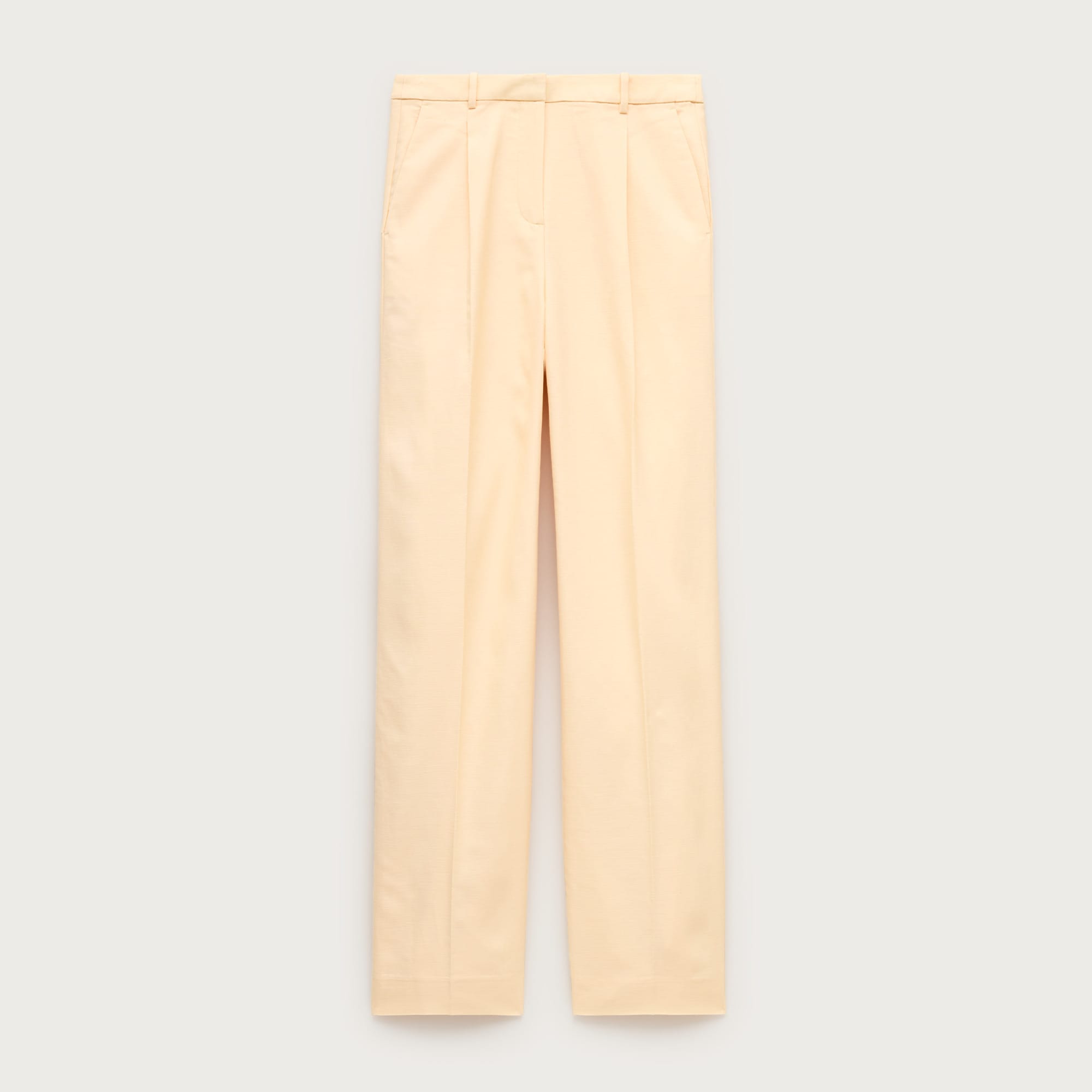 Petite Essential wide-leg pant in Gramercy linen blend