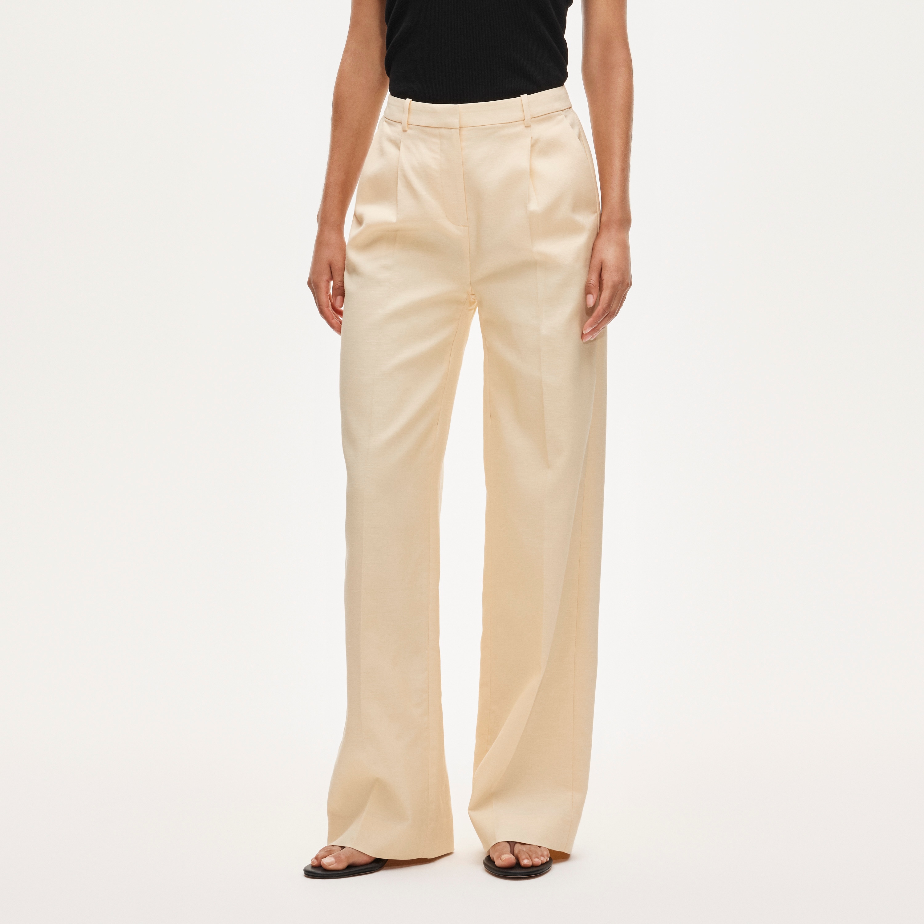 Essential wide-leg pant in Gramercy linen blend - image 3