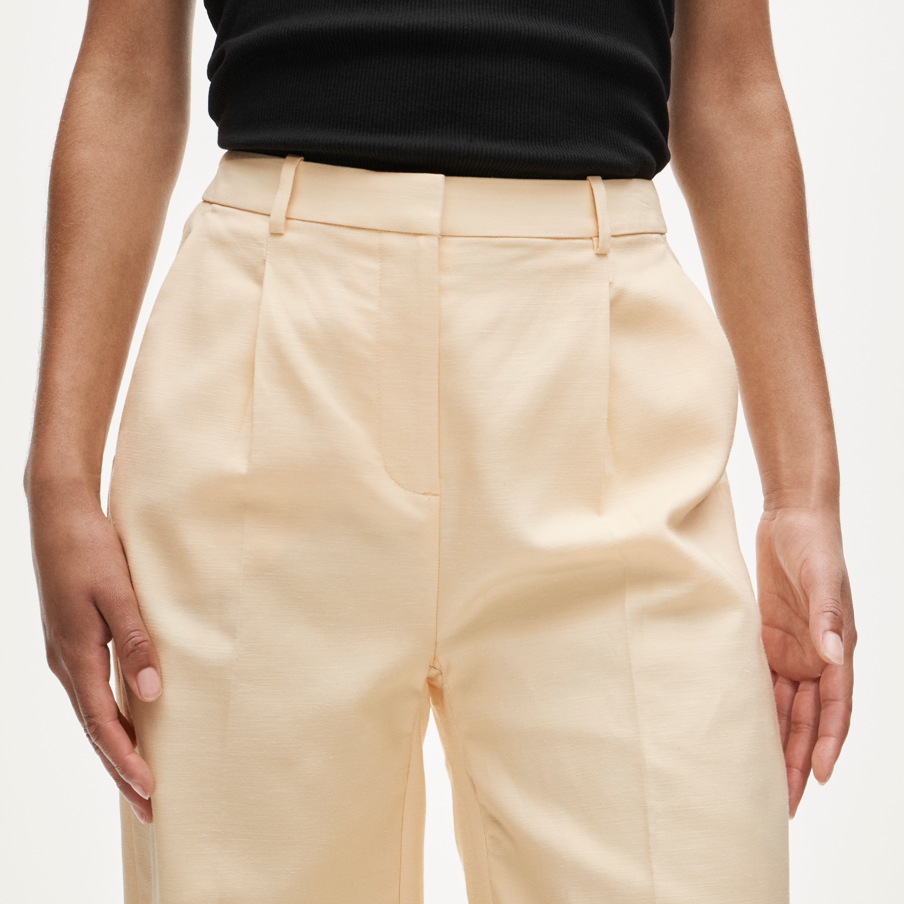 Essential wide-leg pant in Gramercy linen blend - image 4