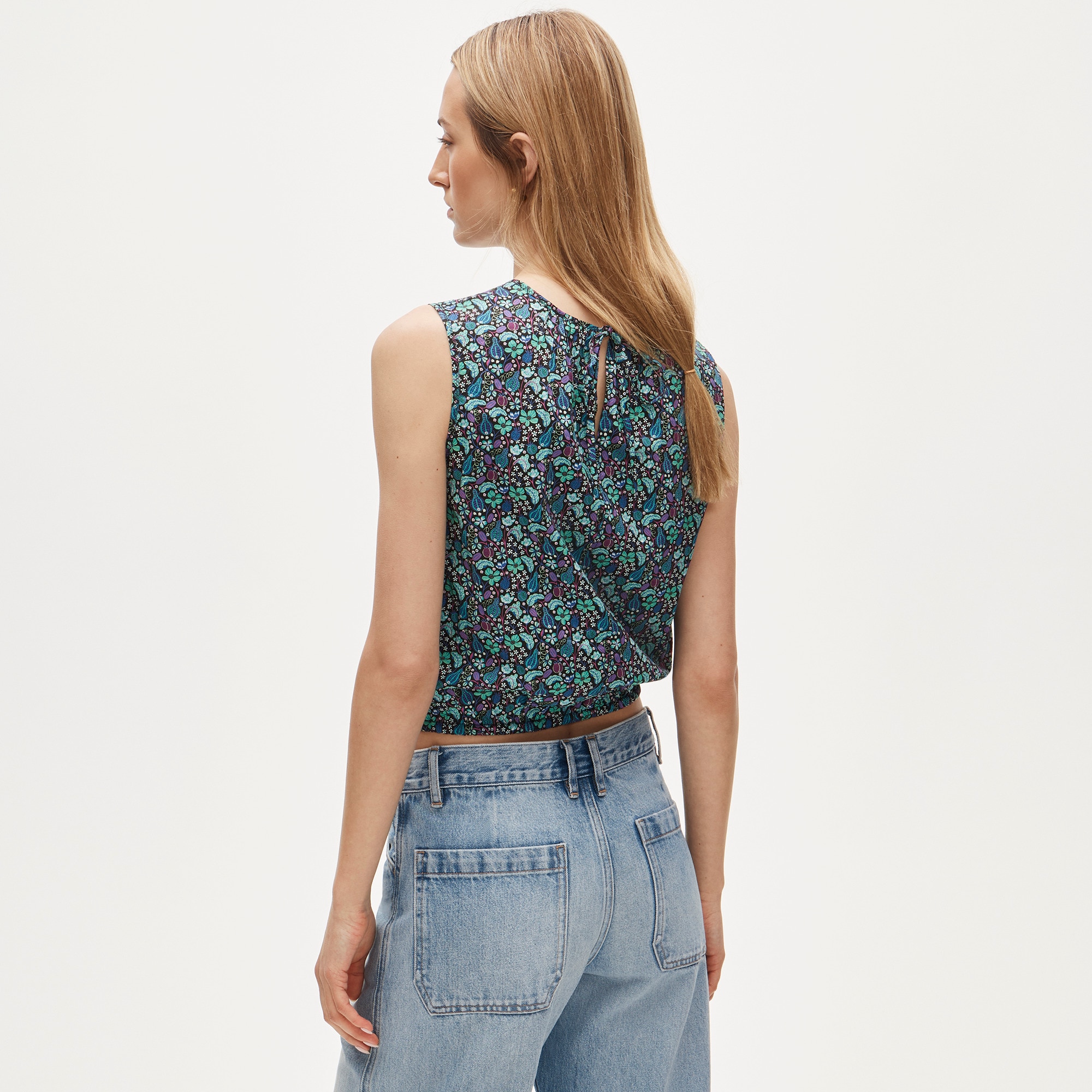 Drawstring-waist Tank Top In Liberty® Floral Fabric For Women | J.Crew