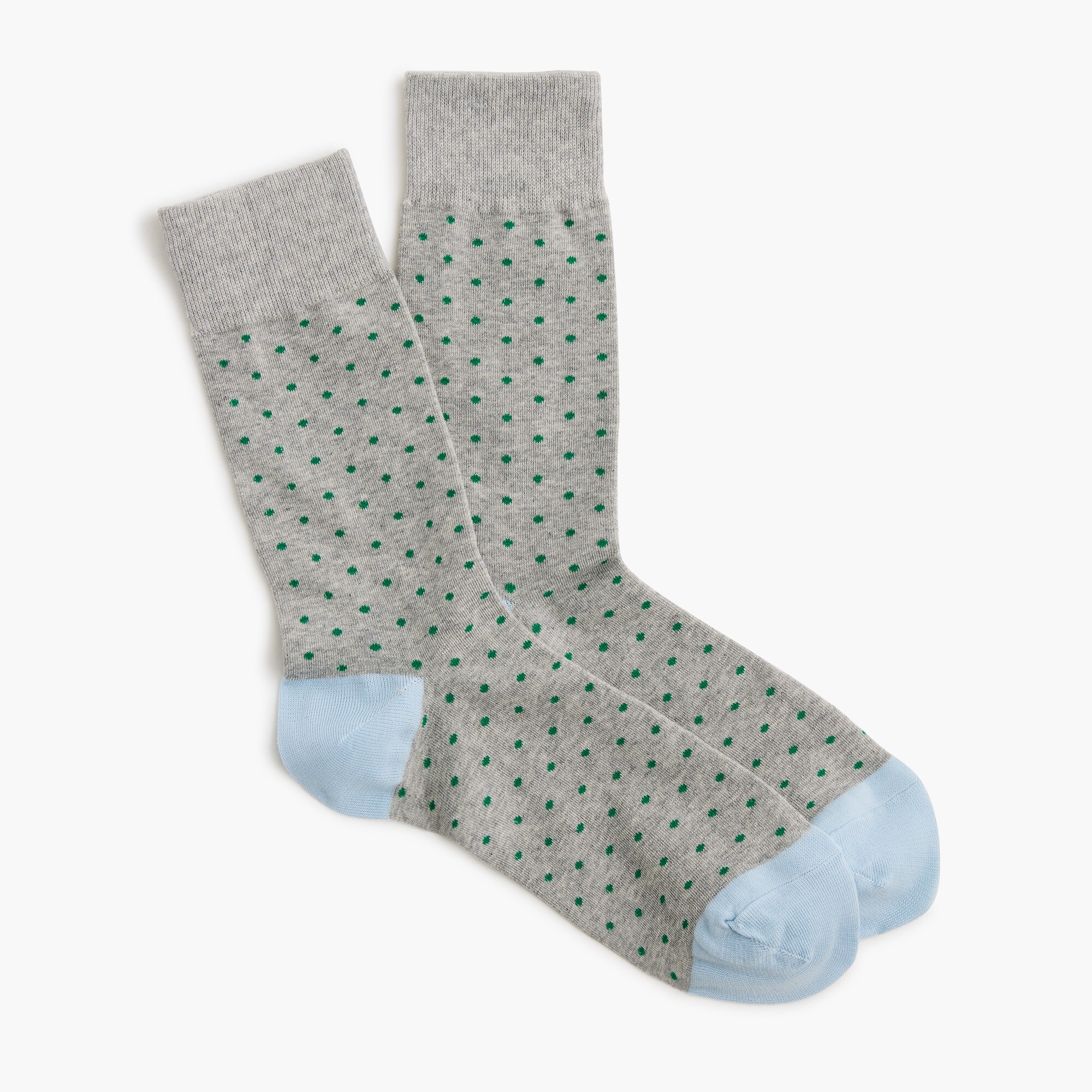 grey dot socks for men