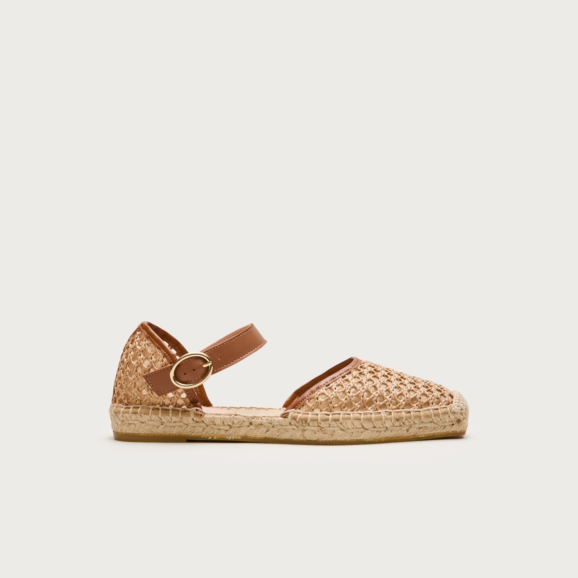 Made-in-Spain Sophie woven ankle-strap espadrilles