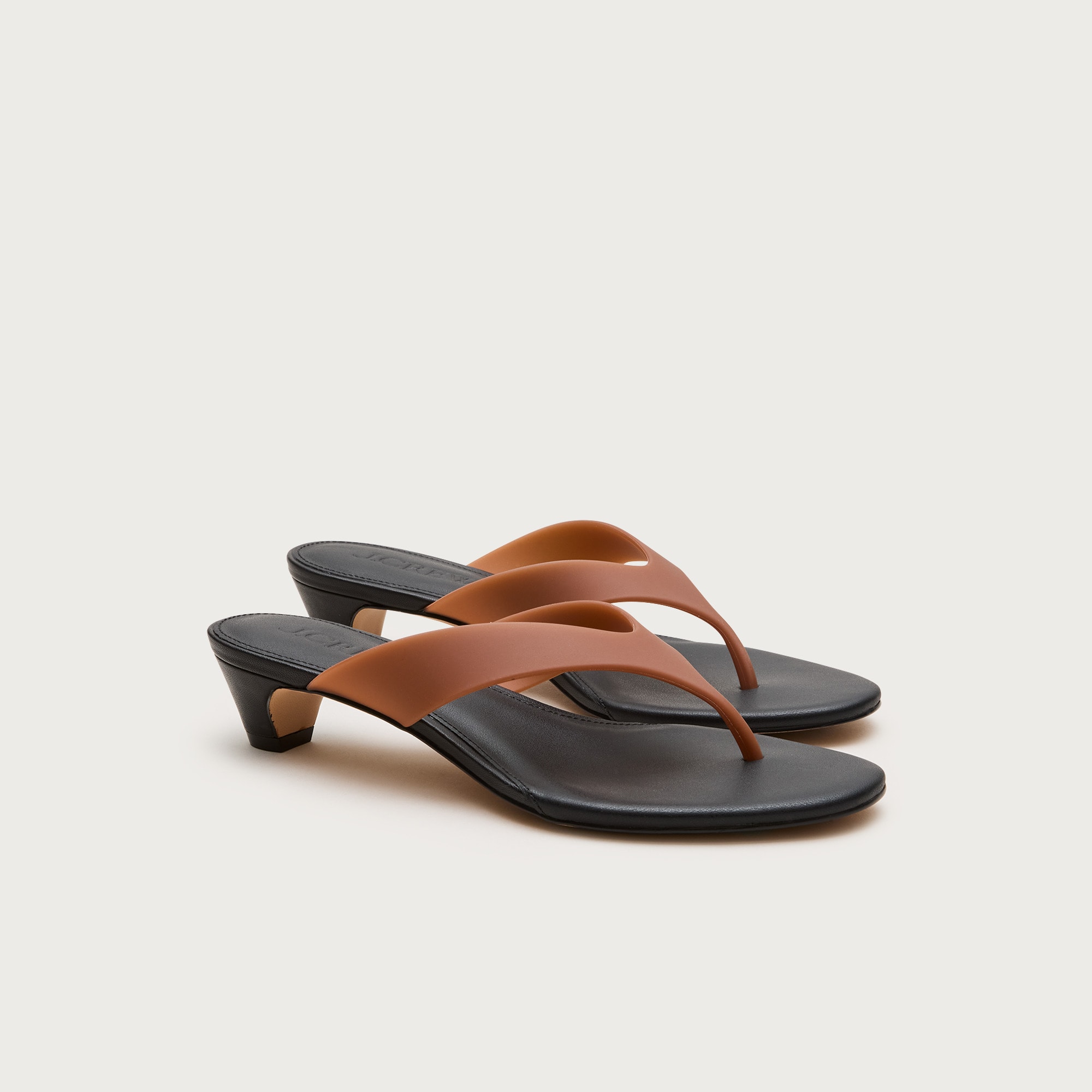 Jelly kitten-heel sandals