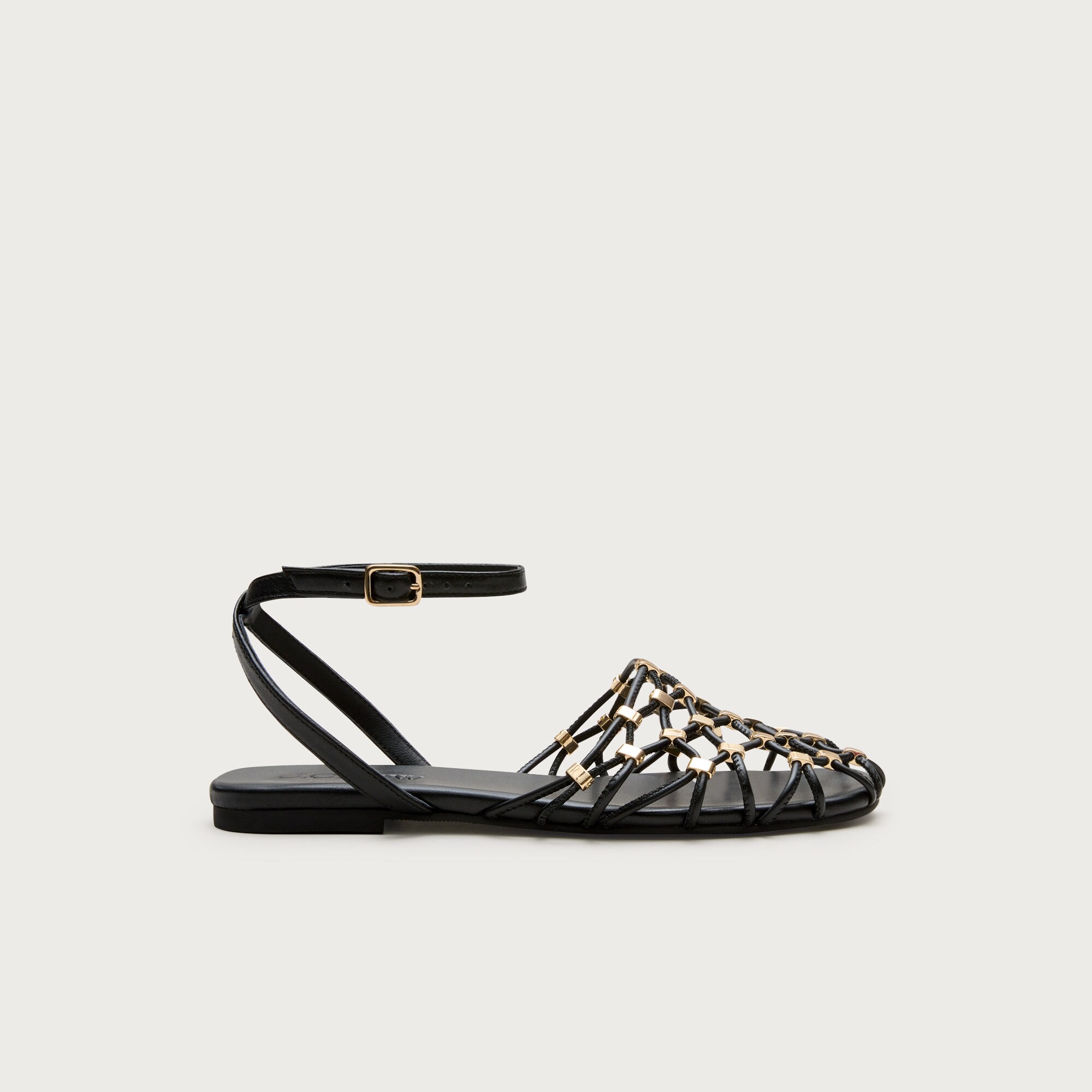 Audrey Jelly Thong Sandals In Leather For Women | J.Crew J.Crew Ankle Strap Thong Sandal main image 2
