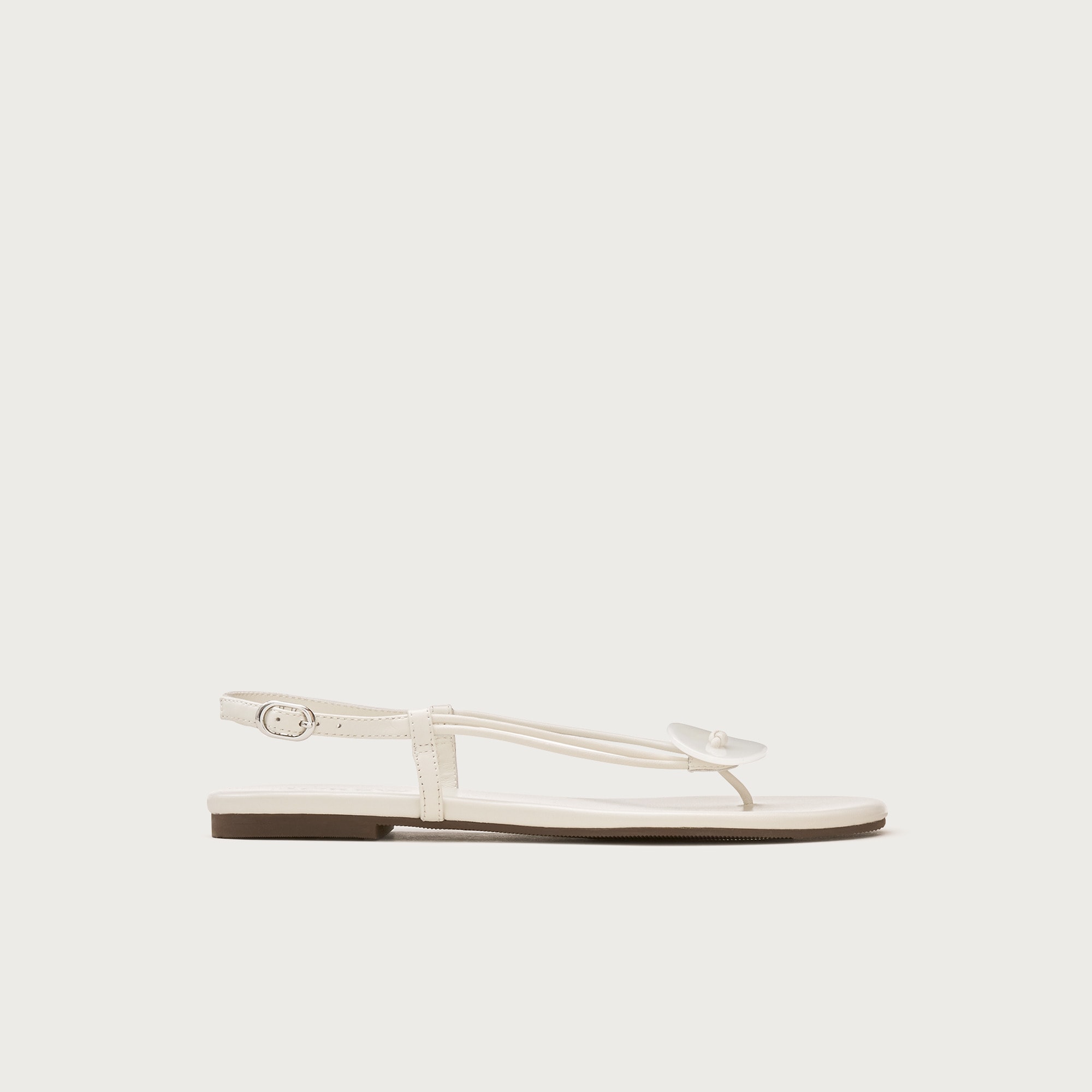 Audrey paillette slingback sandals in leather