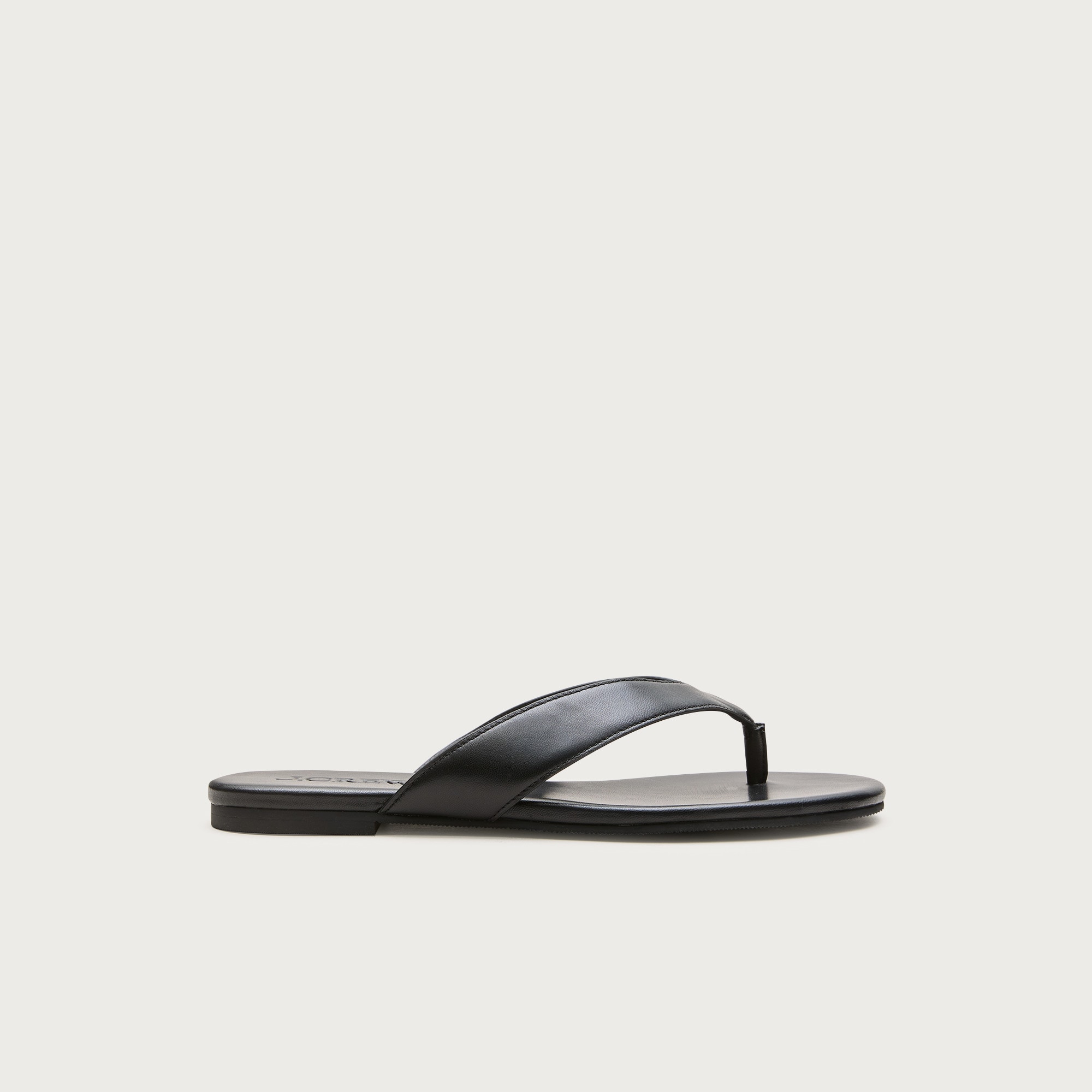 Audrey slim thong sandals in leather