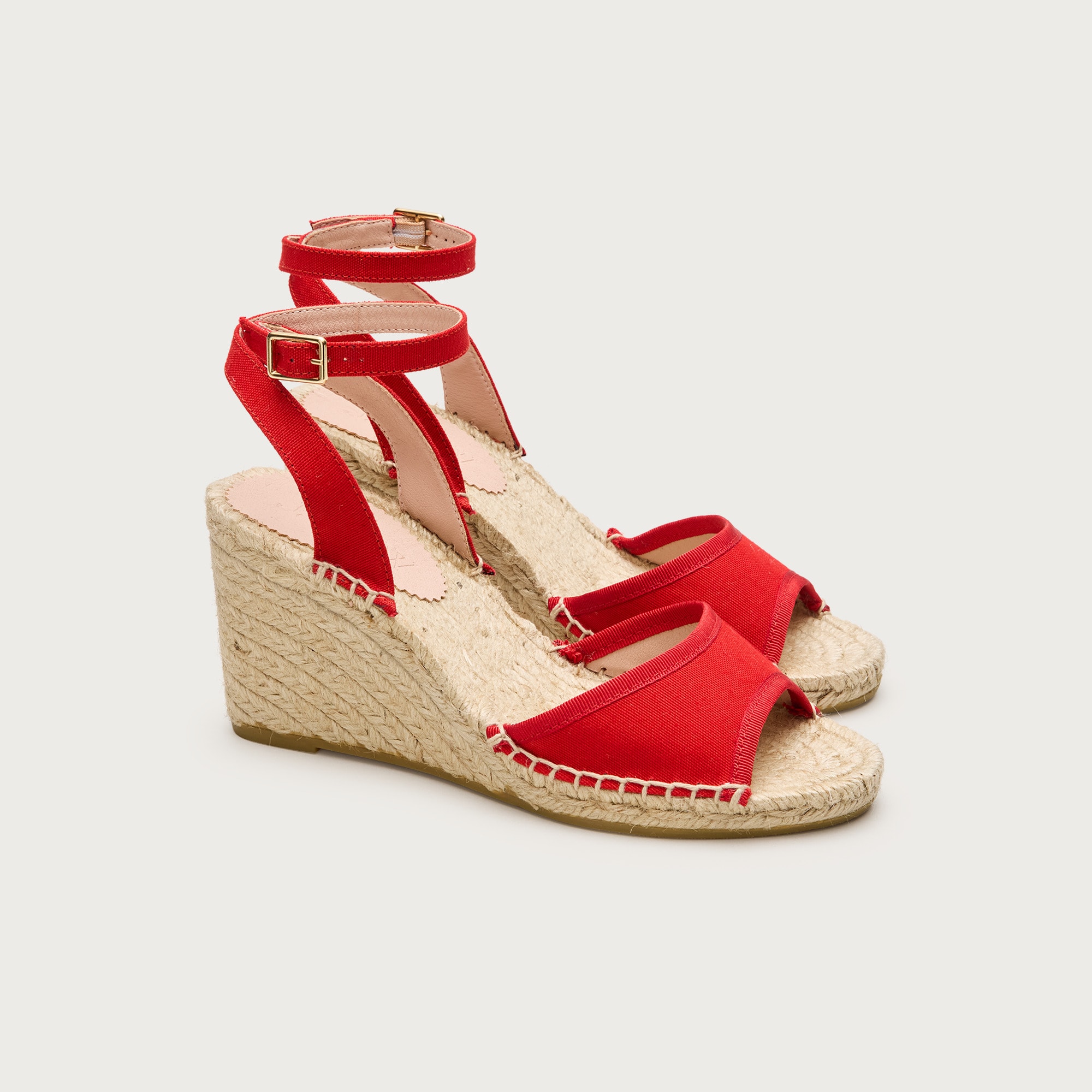 Made-in-Spain espadrille wedges with piping from J.Crew - $221
