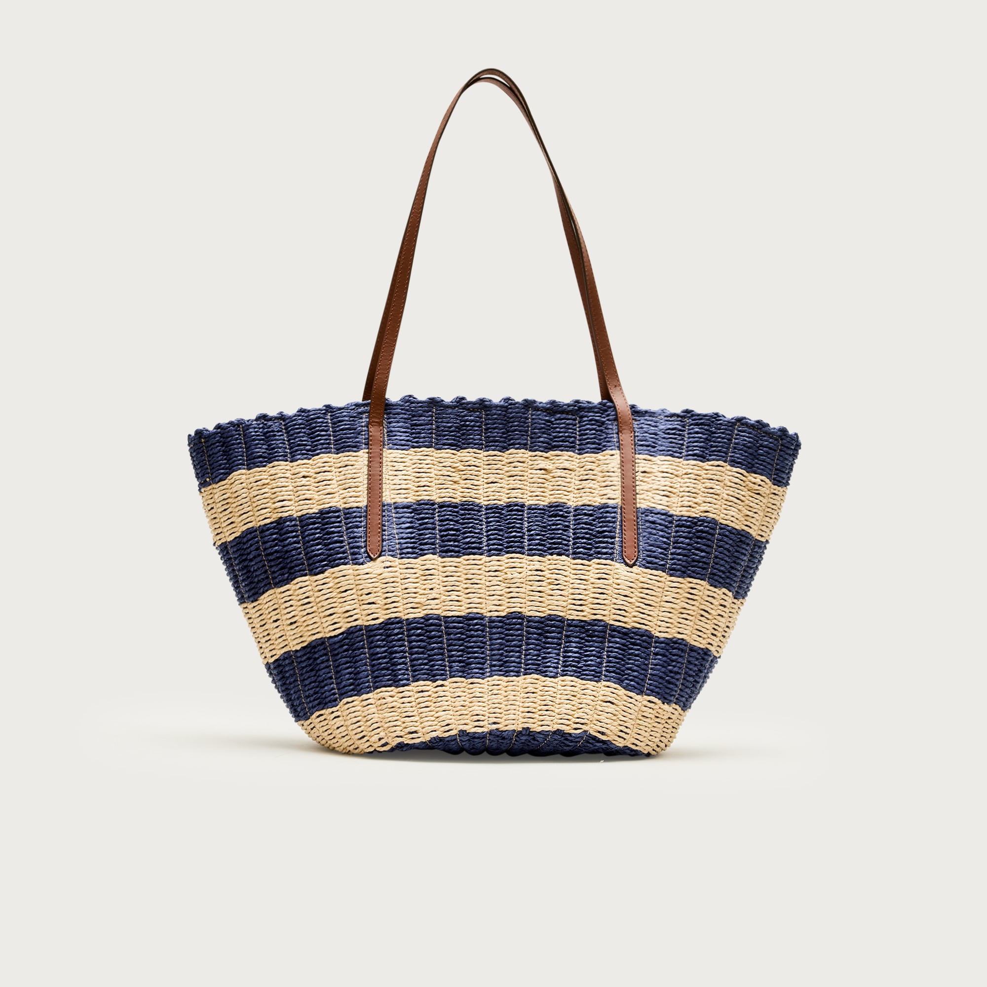 Como woven straw tote in stripe from J.Crew - $165