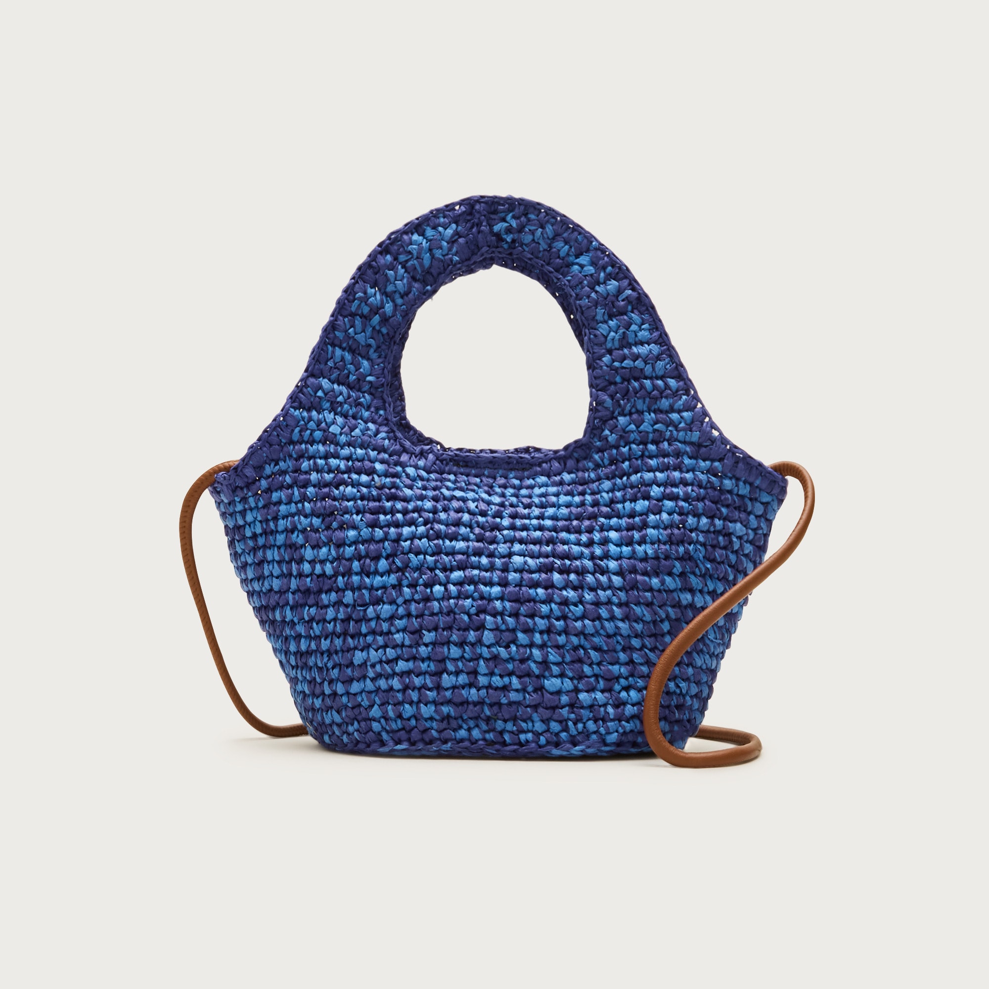 Small Handwoven Tote In Marled Straw For Women | J.Crew
