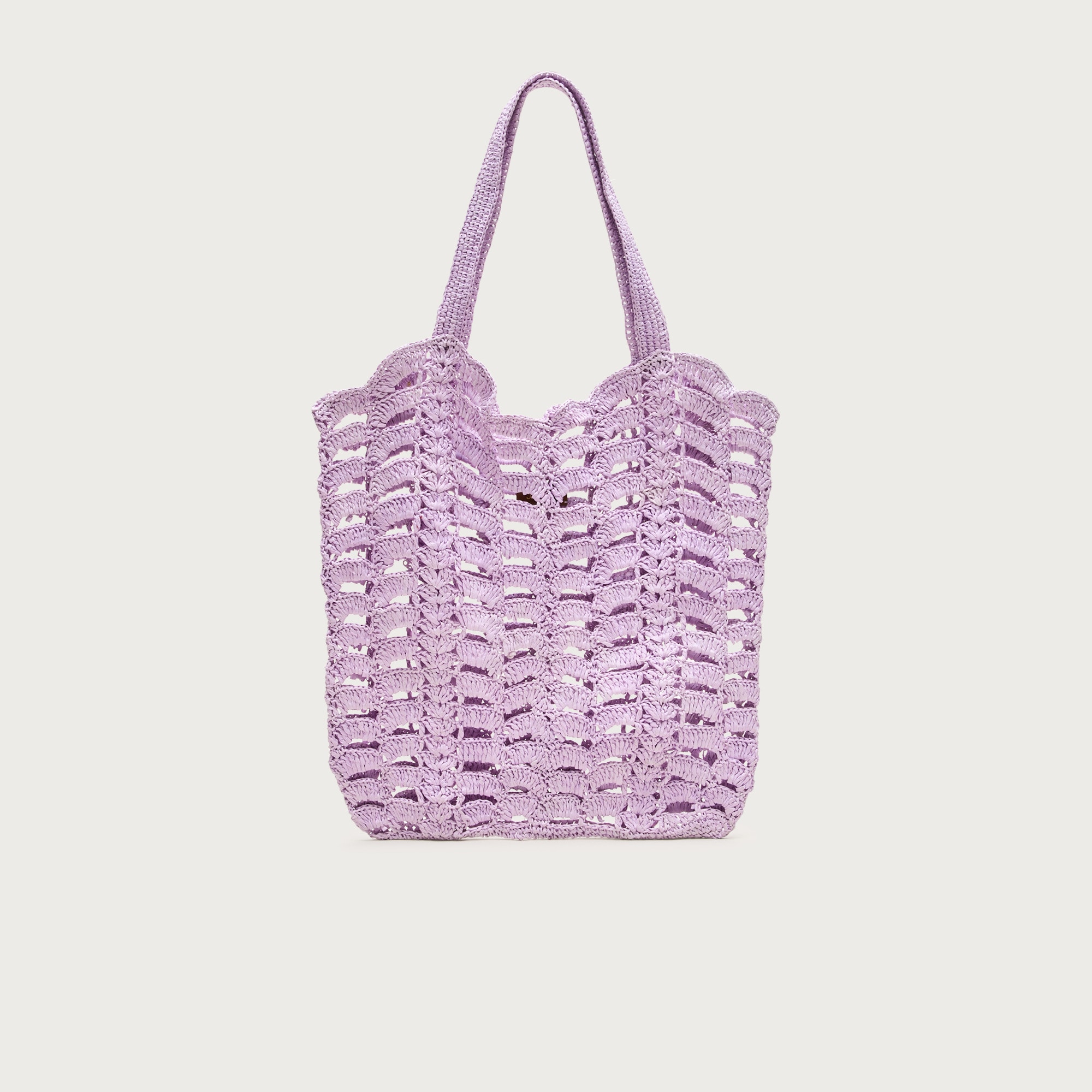 Handwoven straw tote bag