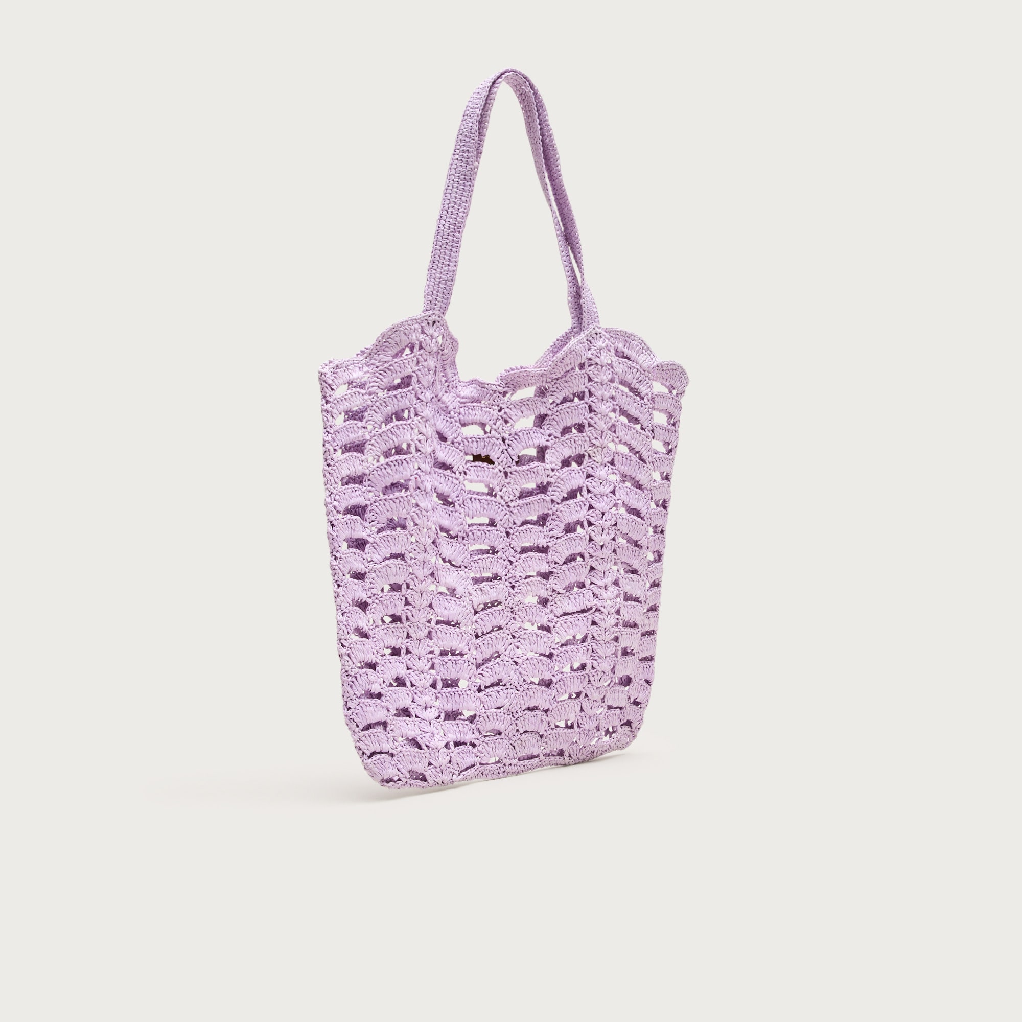 Handwoven straw tote bag