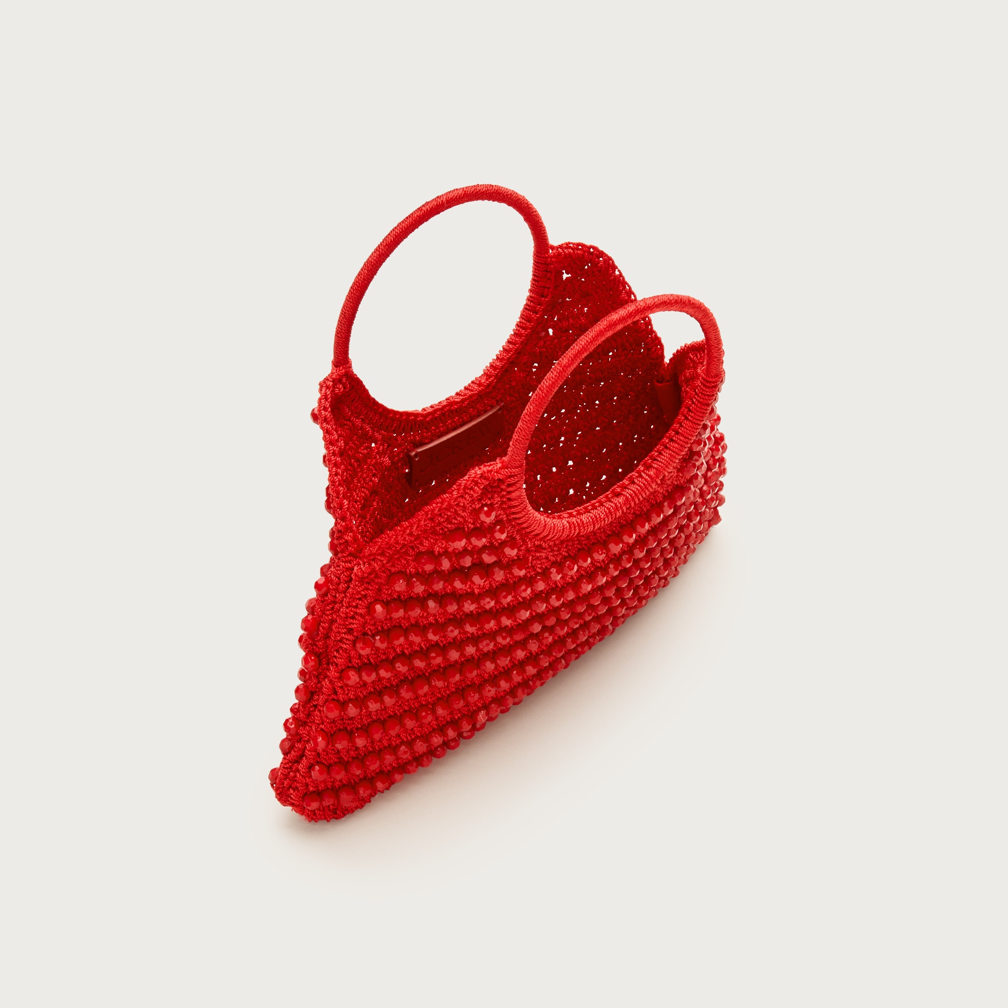 Handcrocheted Top-handle Bag With Beads For Women | J.Crew