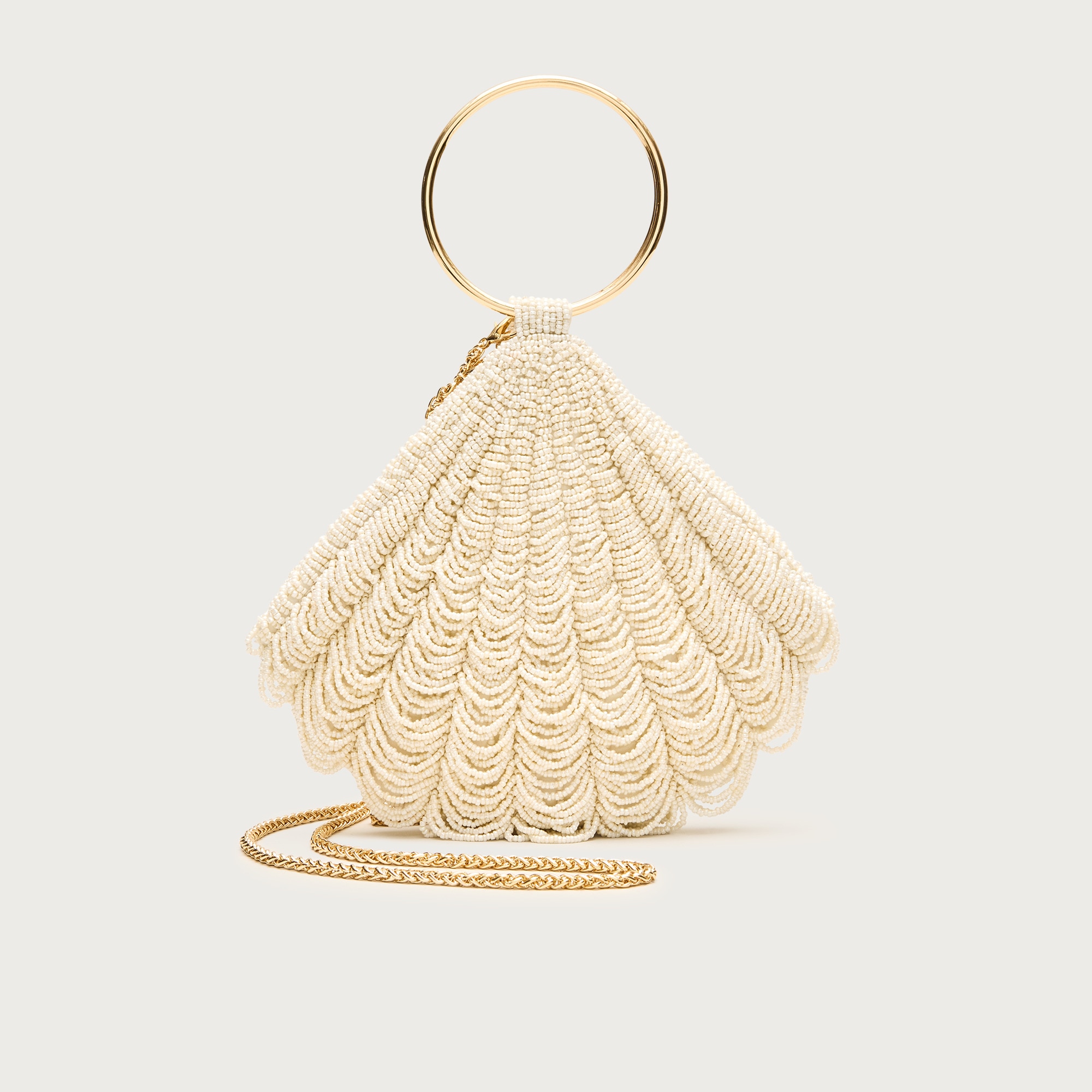 Beaded shell bag