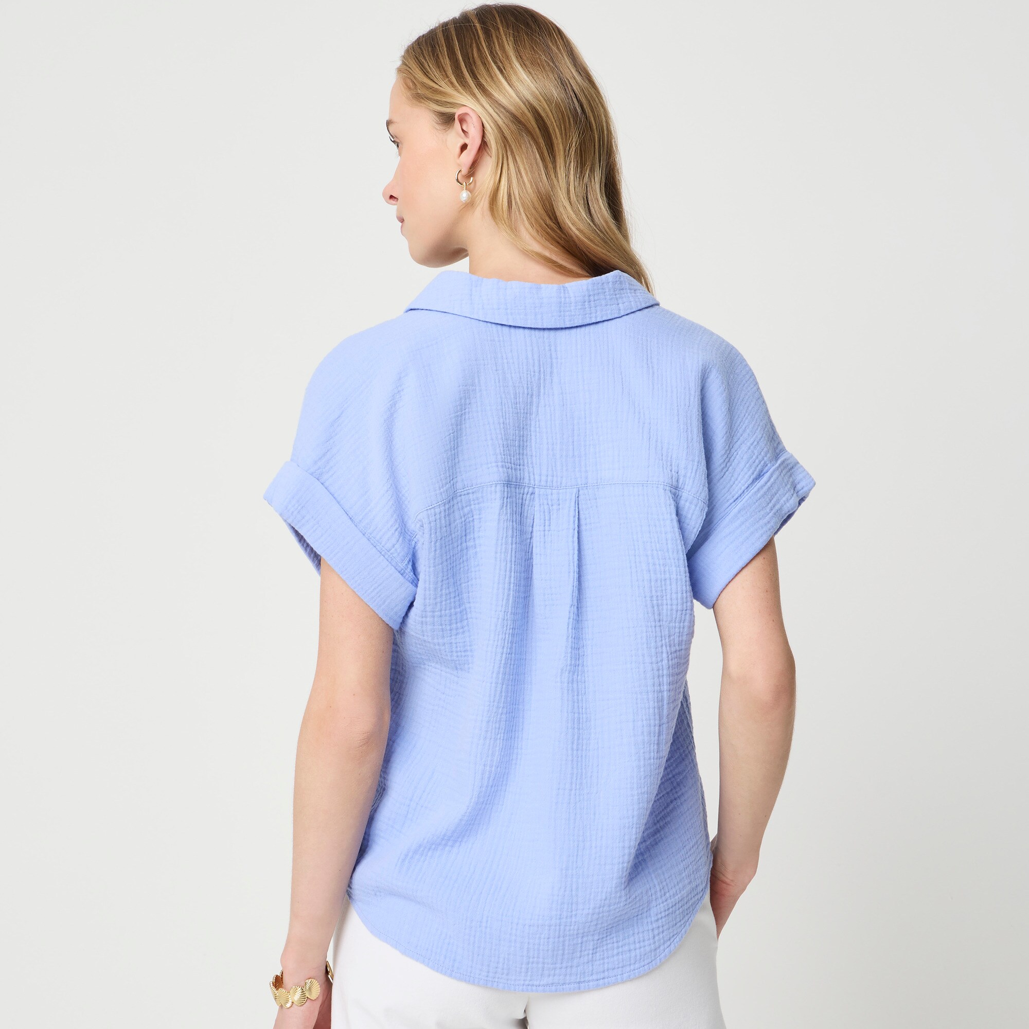 Gauze Popover Top For Women | Factory