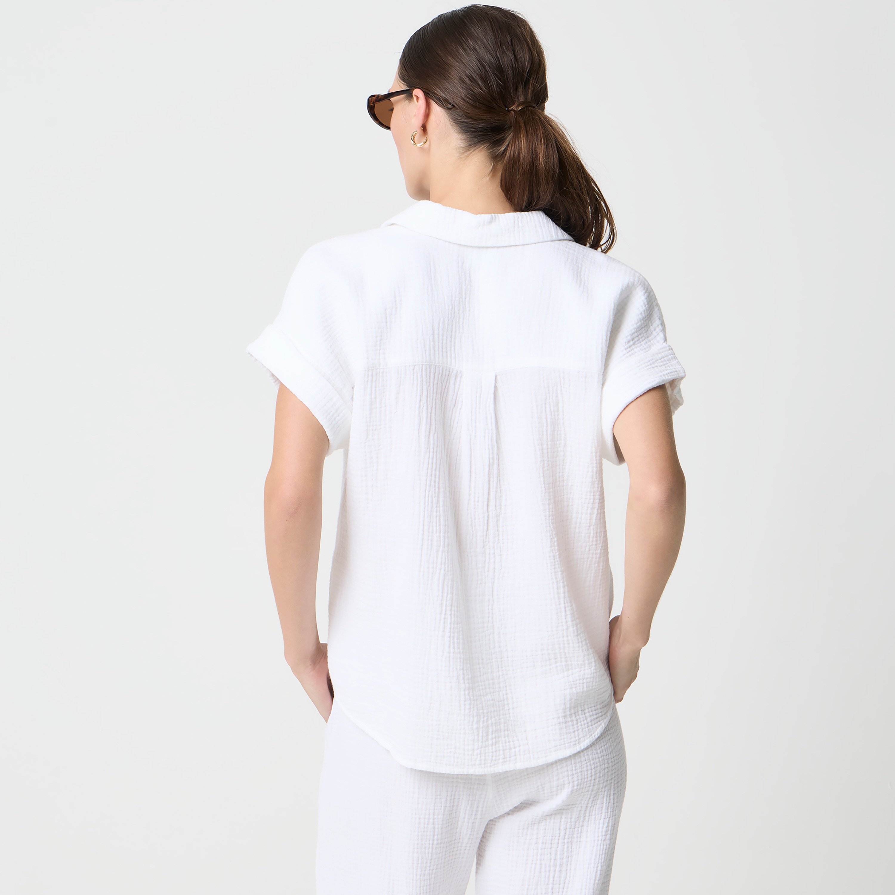 Gauze Popover Top For Women | Factory