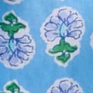 Eyelet ruffle-front top MOUNTAIN BLUEBIRD