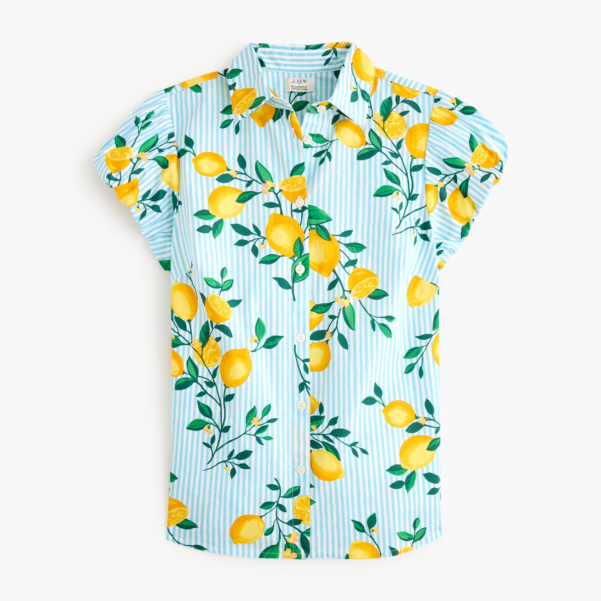 Puff-sleeve Button-up Top For Women | Factory