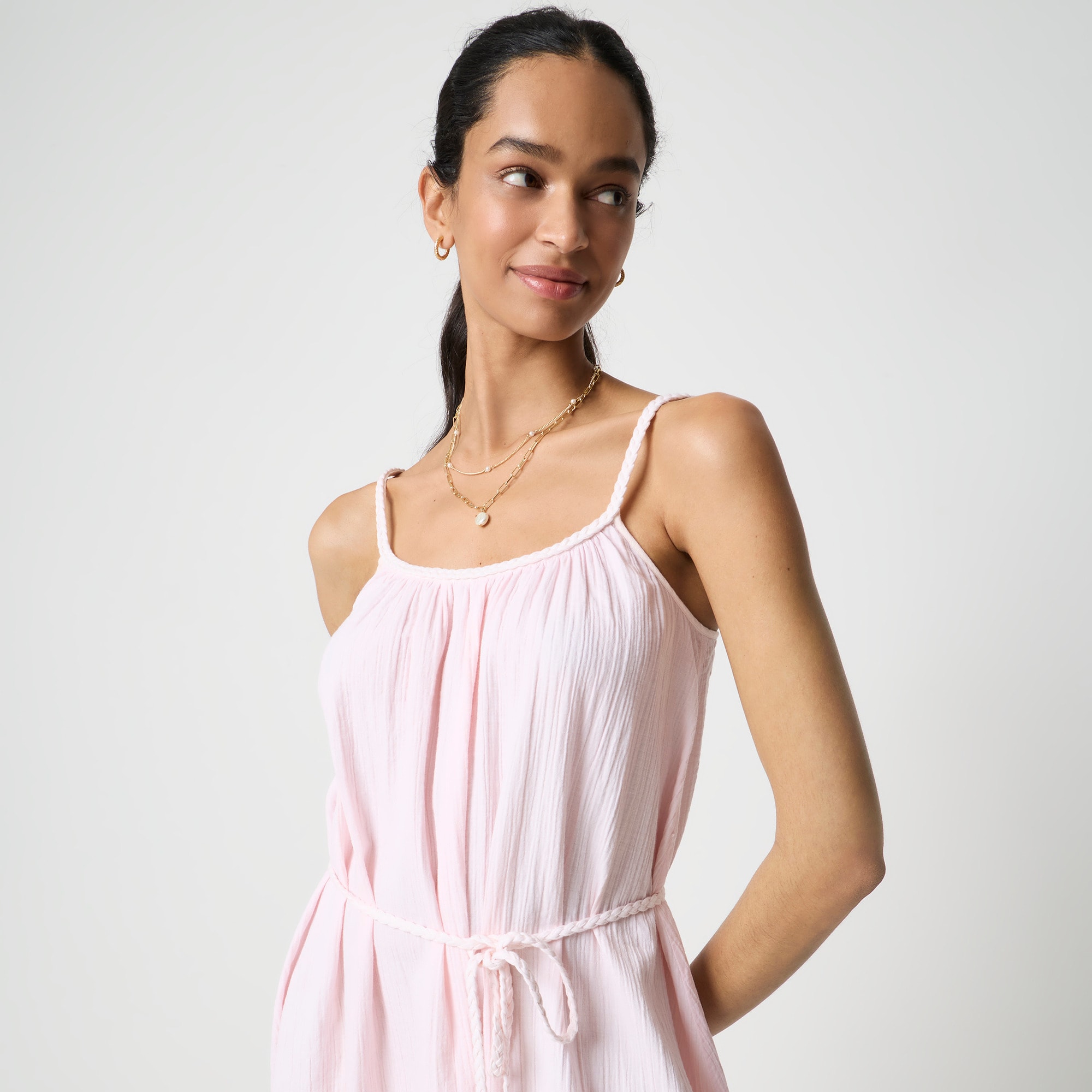 Dip-dyed Gauze Midi Dress For Women | Factory