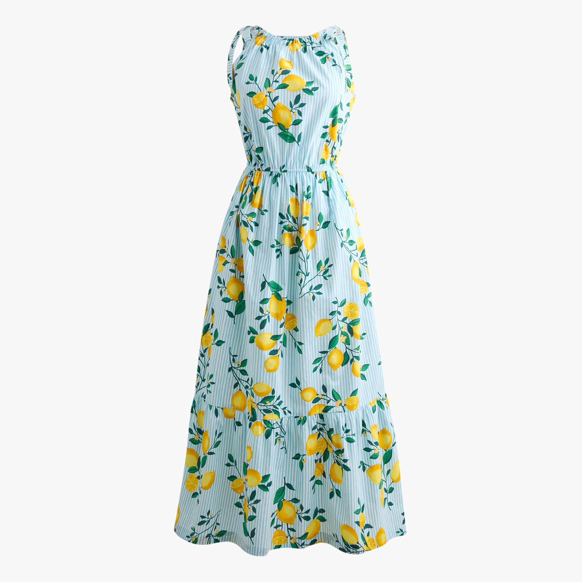 Tie-shoulder midi dress