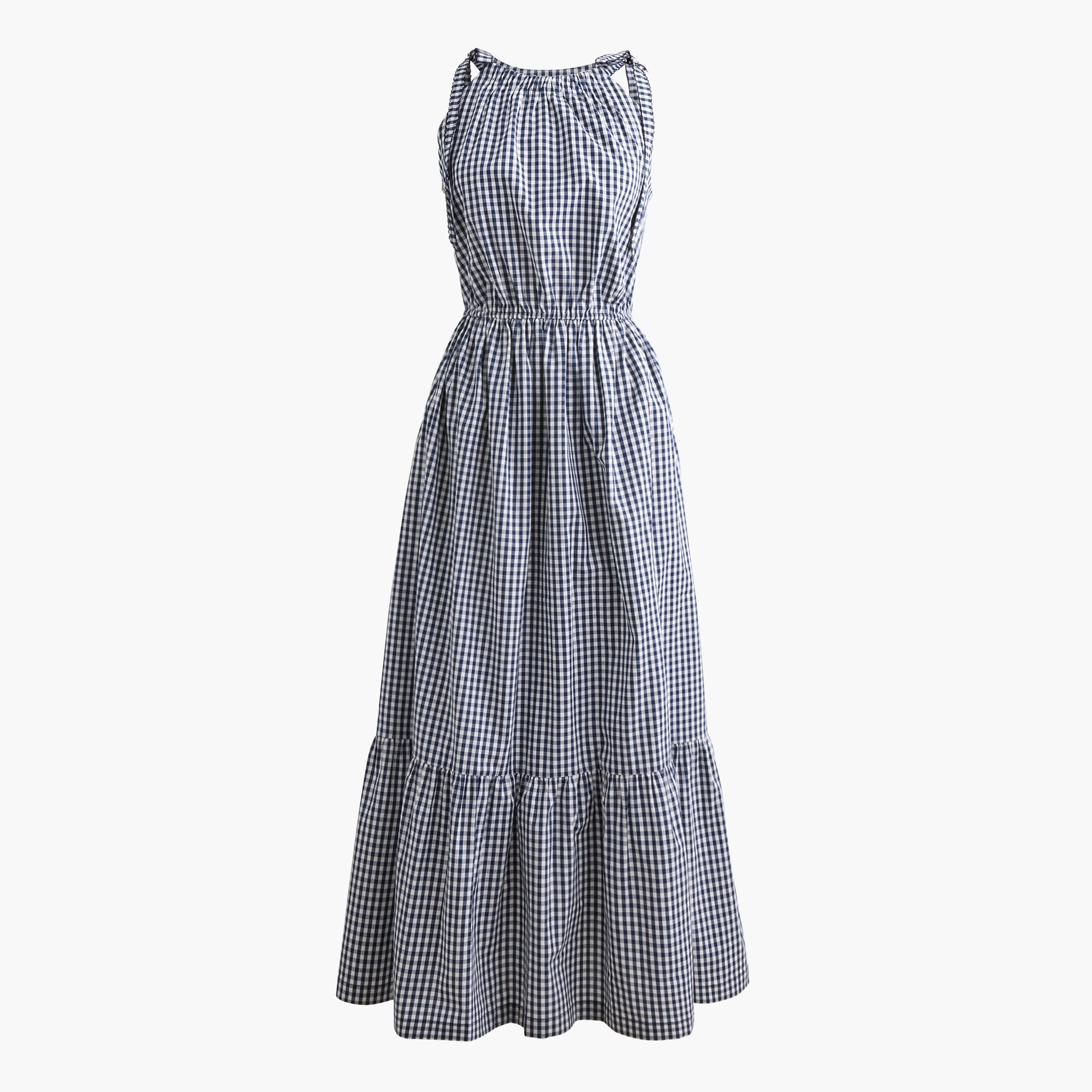Tie-shoulder midi dress