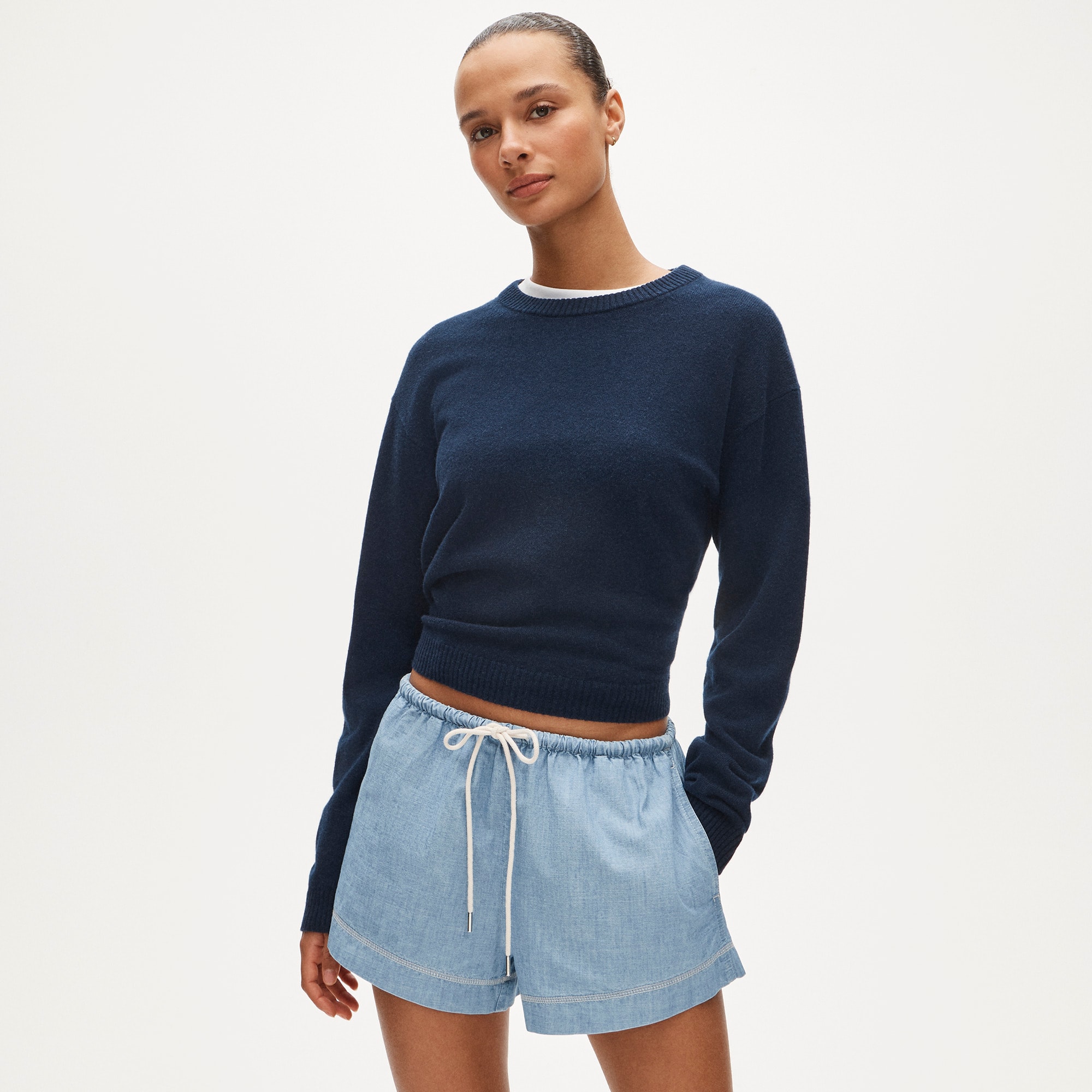Cruise short in chambray - image 3