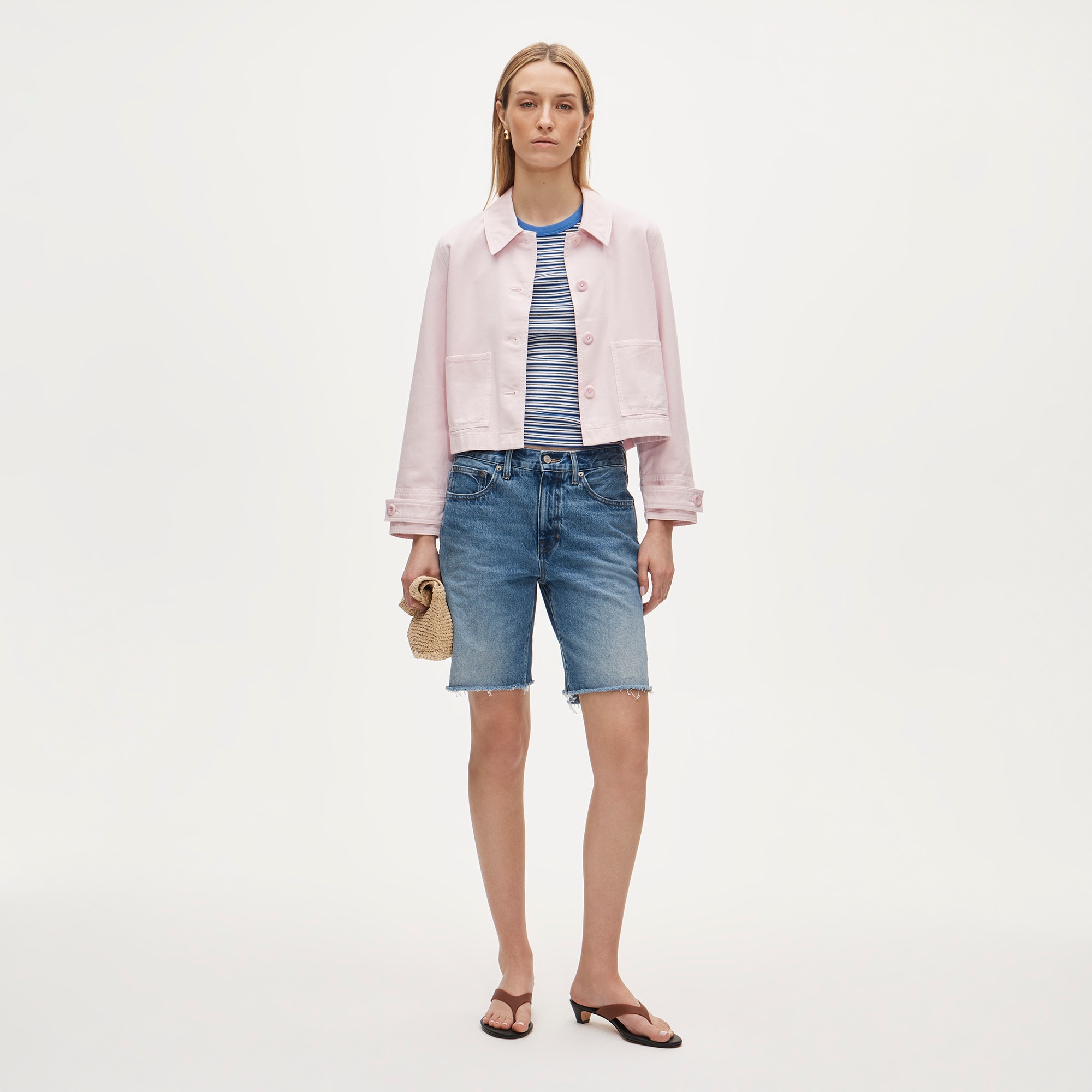 Cropped Barn Jacket&trade; in cotton twill - image 3