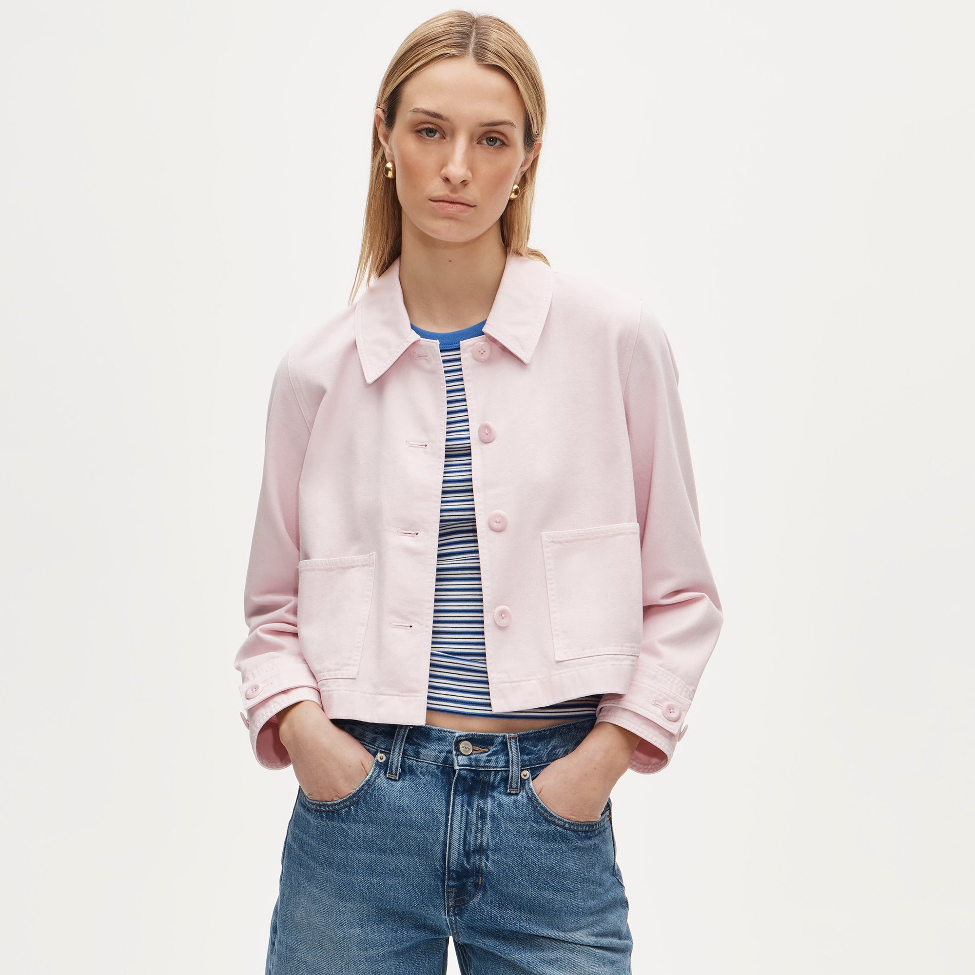 Cropped Barn Jacket&trade; in cotton twill - image 2