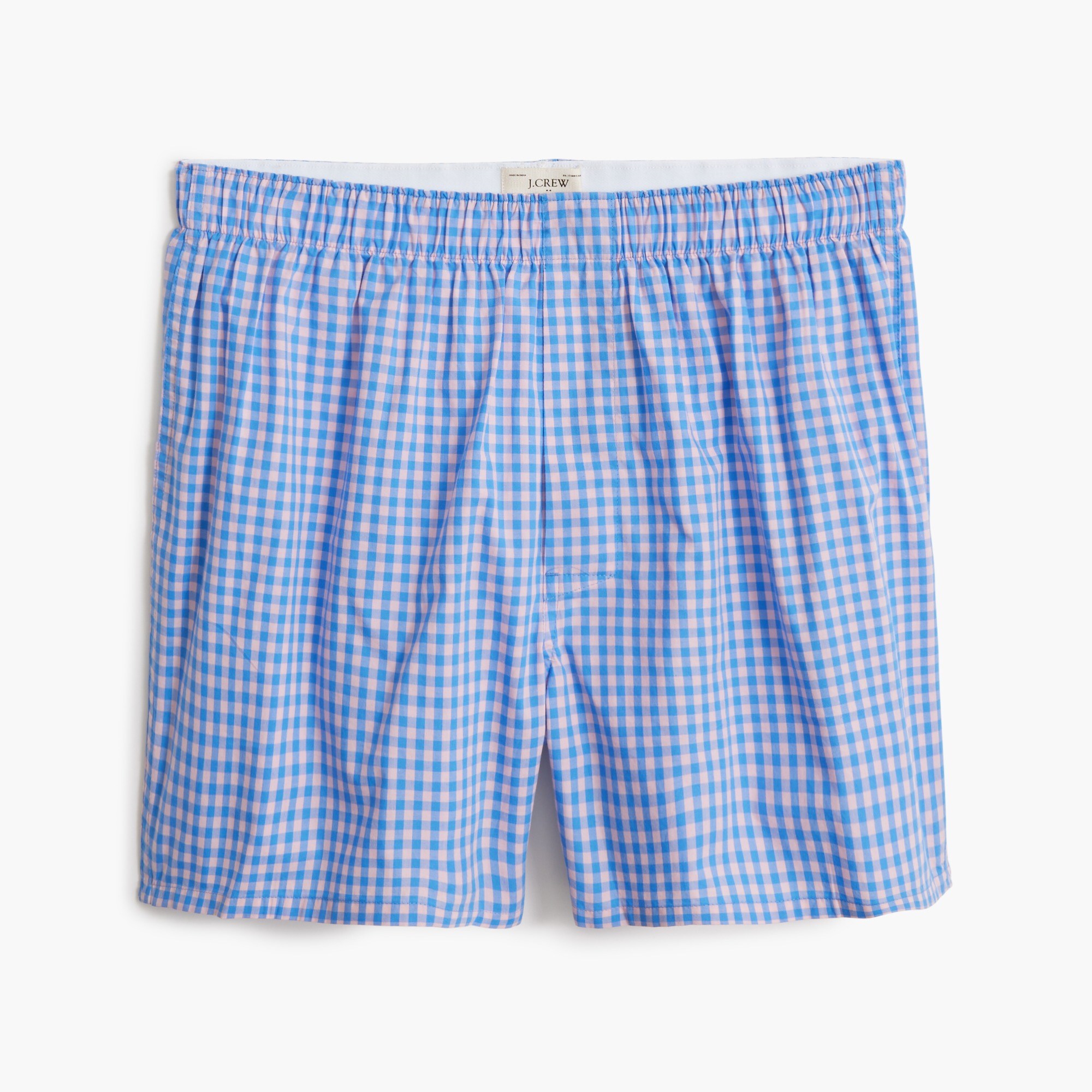 gingham woven boxers for men