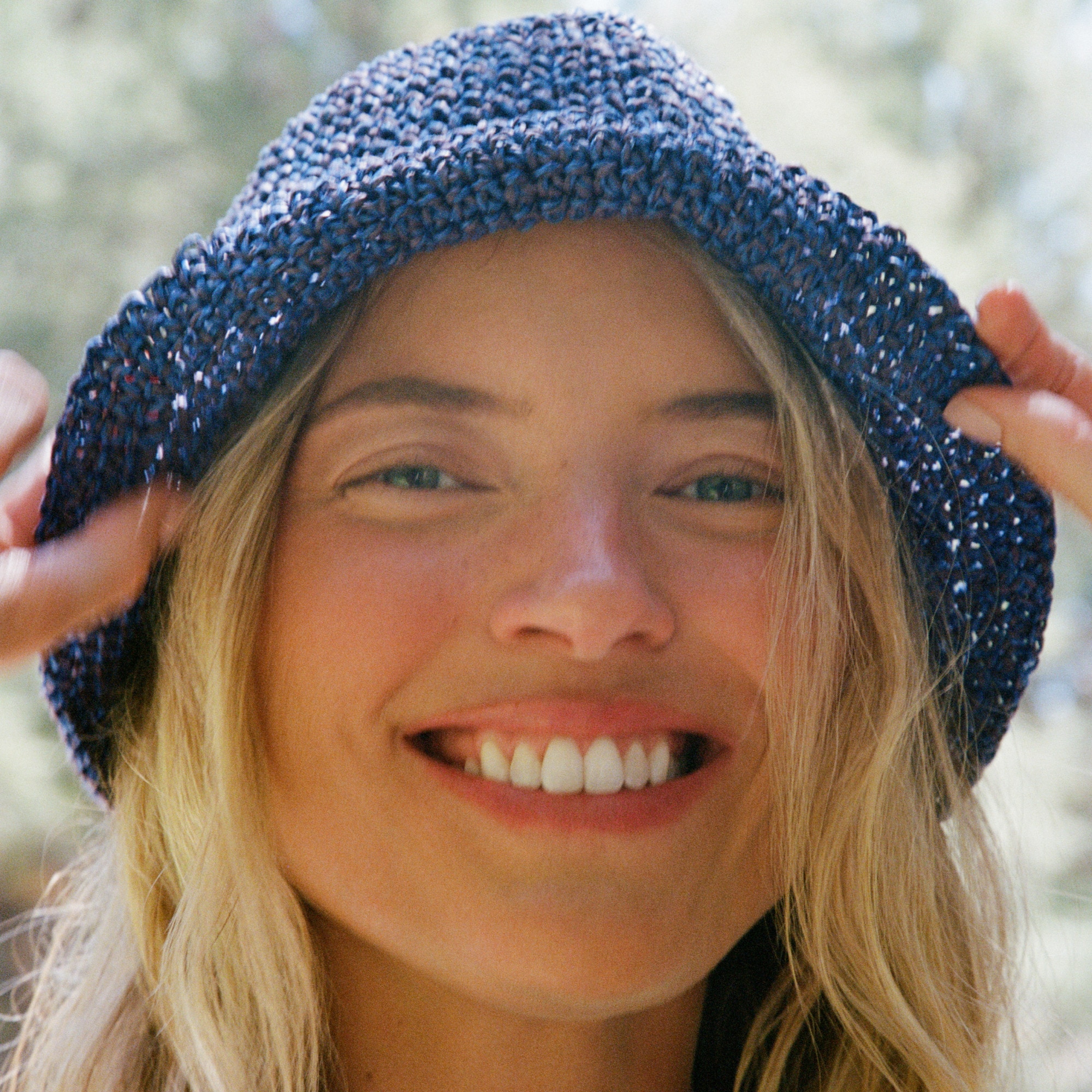 Handcrocheted Marled Straw Hat For Women | J.Crew