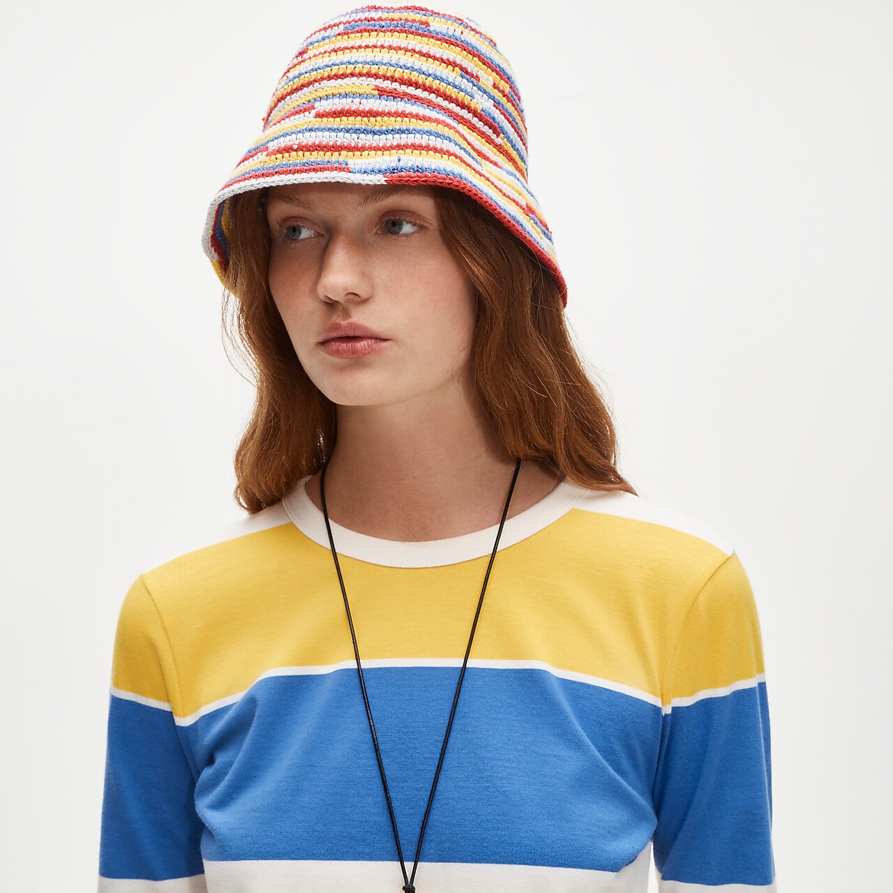 Wide-brim Raffia Bucket Hat For Women | J.Crew