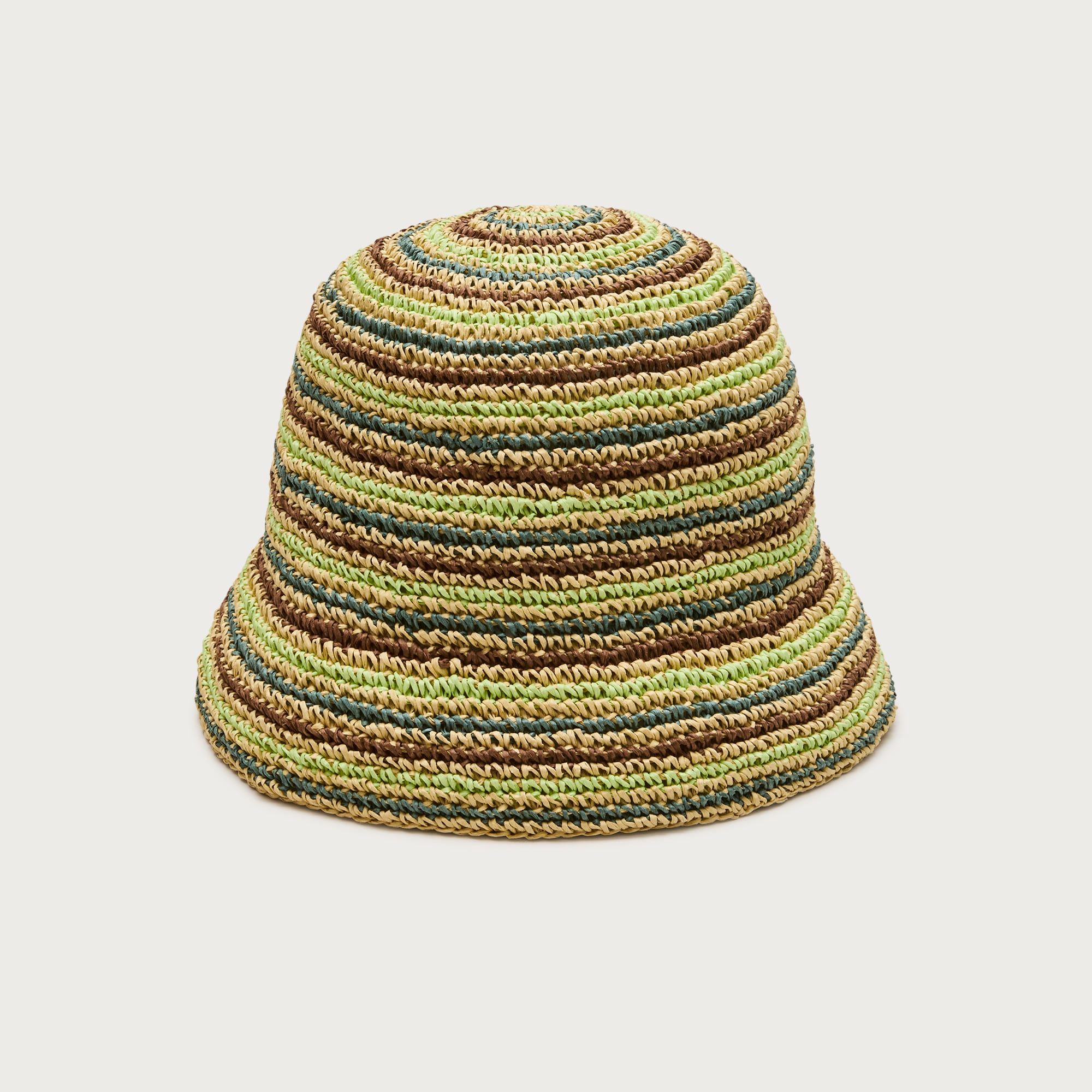 Handcrocheted straw hat in stripe from J.Crew - $132