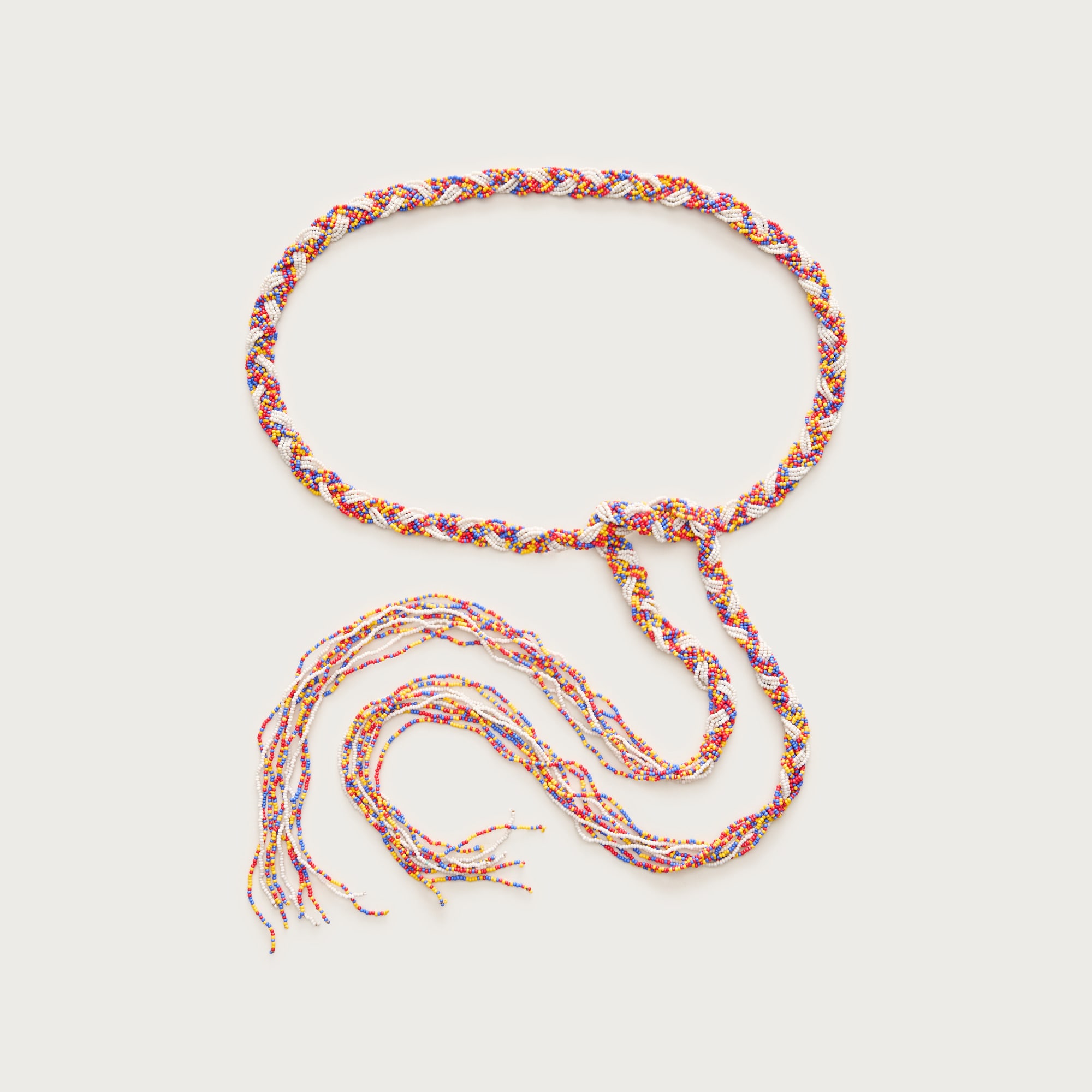 Beaded braid belt