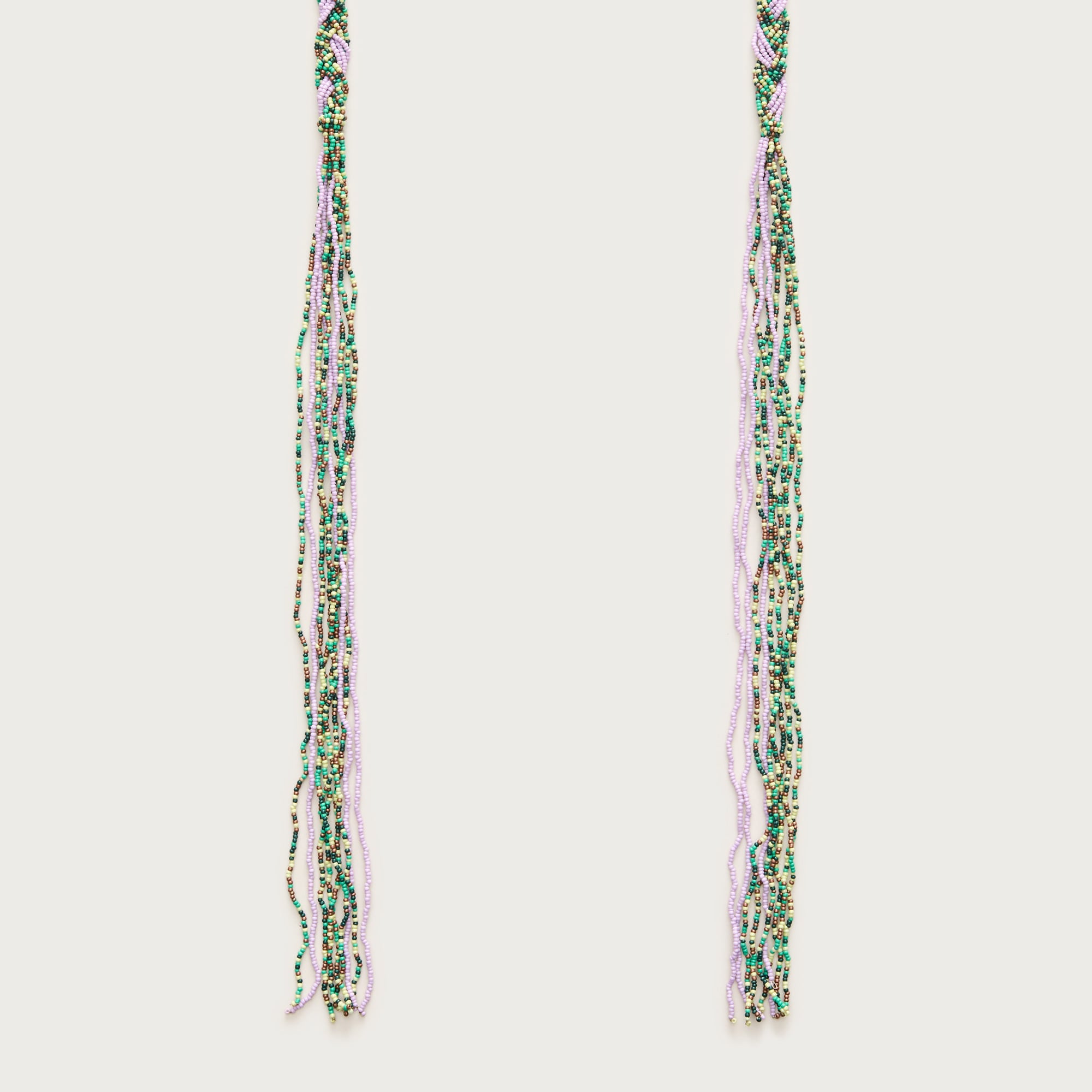 Beaded braid belt