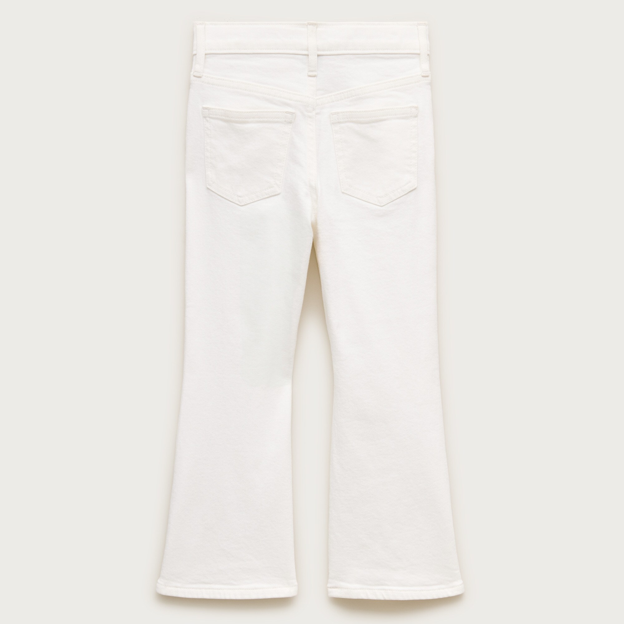 Girls' flare jean in white