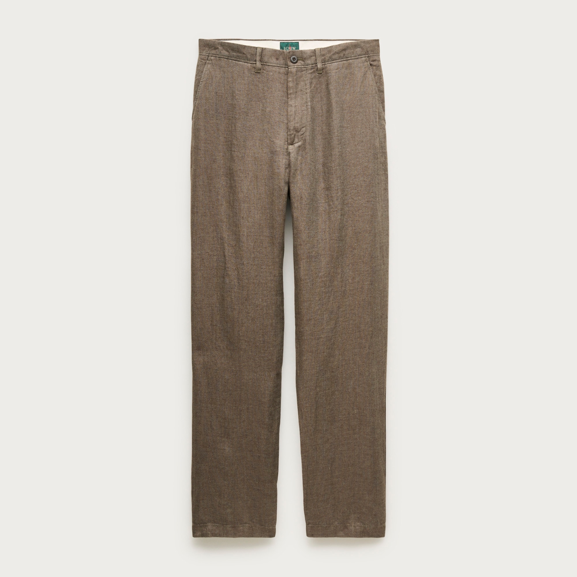 Classic-fit trouser in linen herringbone from J.Crew - $157