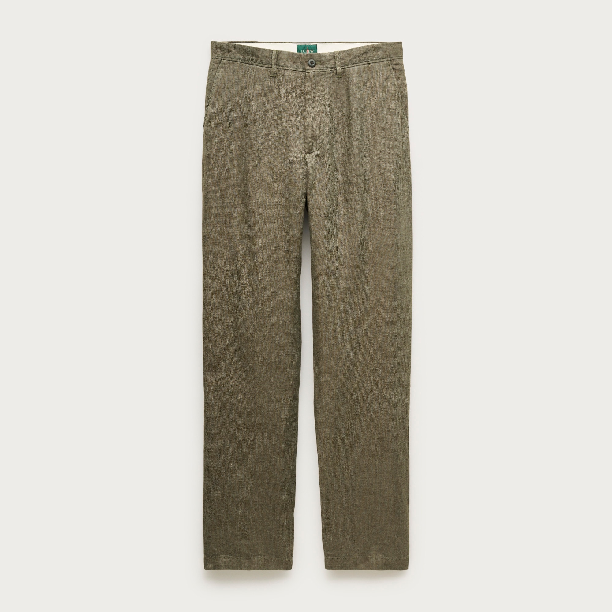Classic-fit Trouser In Linen Herringbone For Men | J.Crew