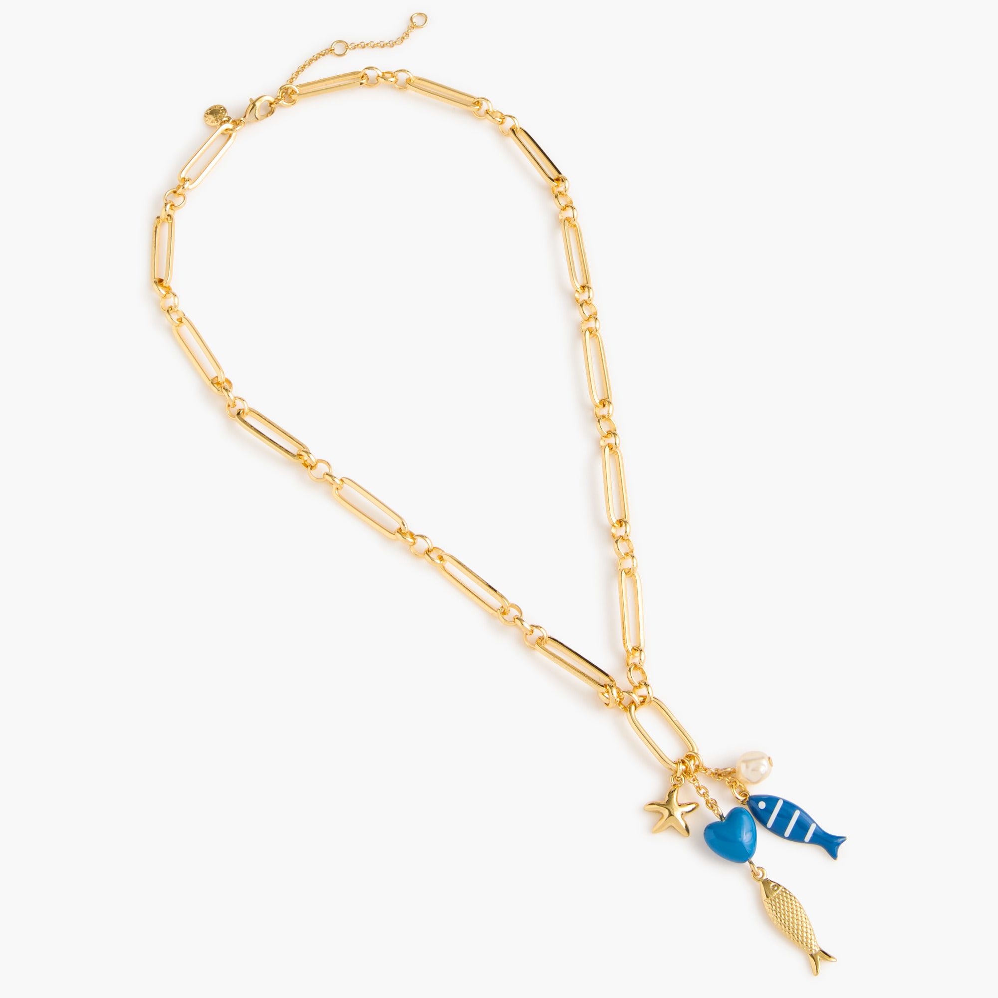 Fish charm necklace